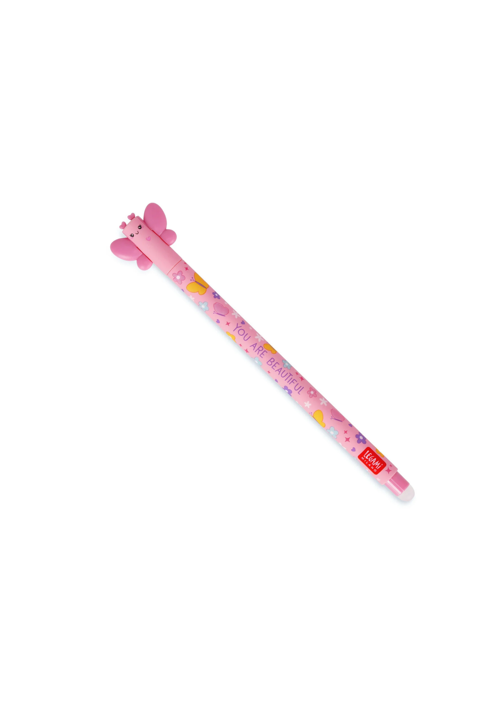 Legami You Are Beautiful Butterfly Erasable Pen Pink