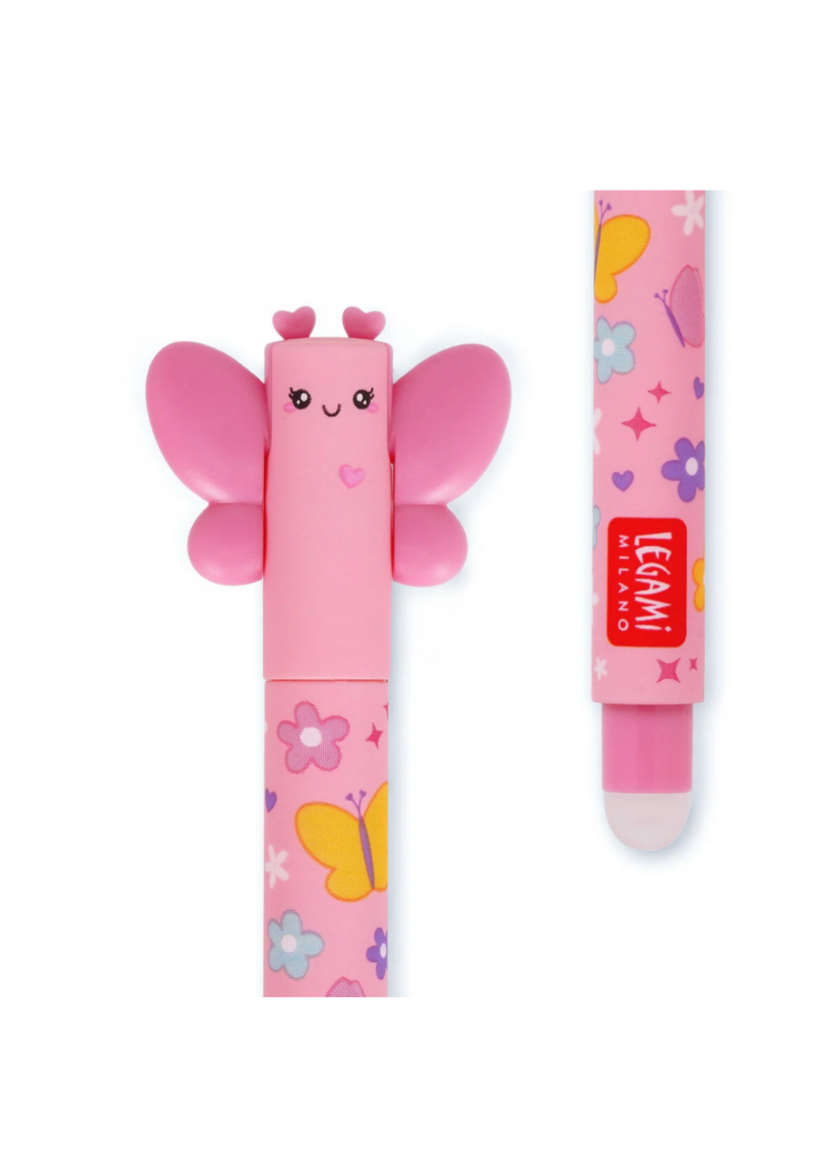 Legami You Are Beautiful Butterfly Erasable Pen Pink