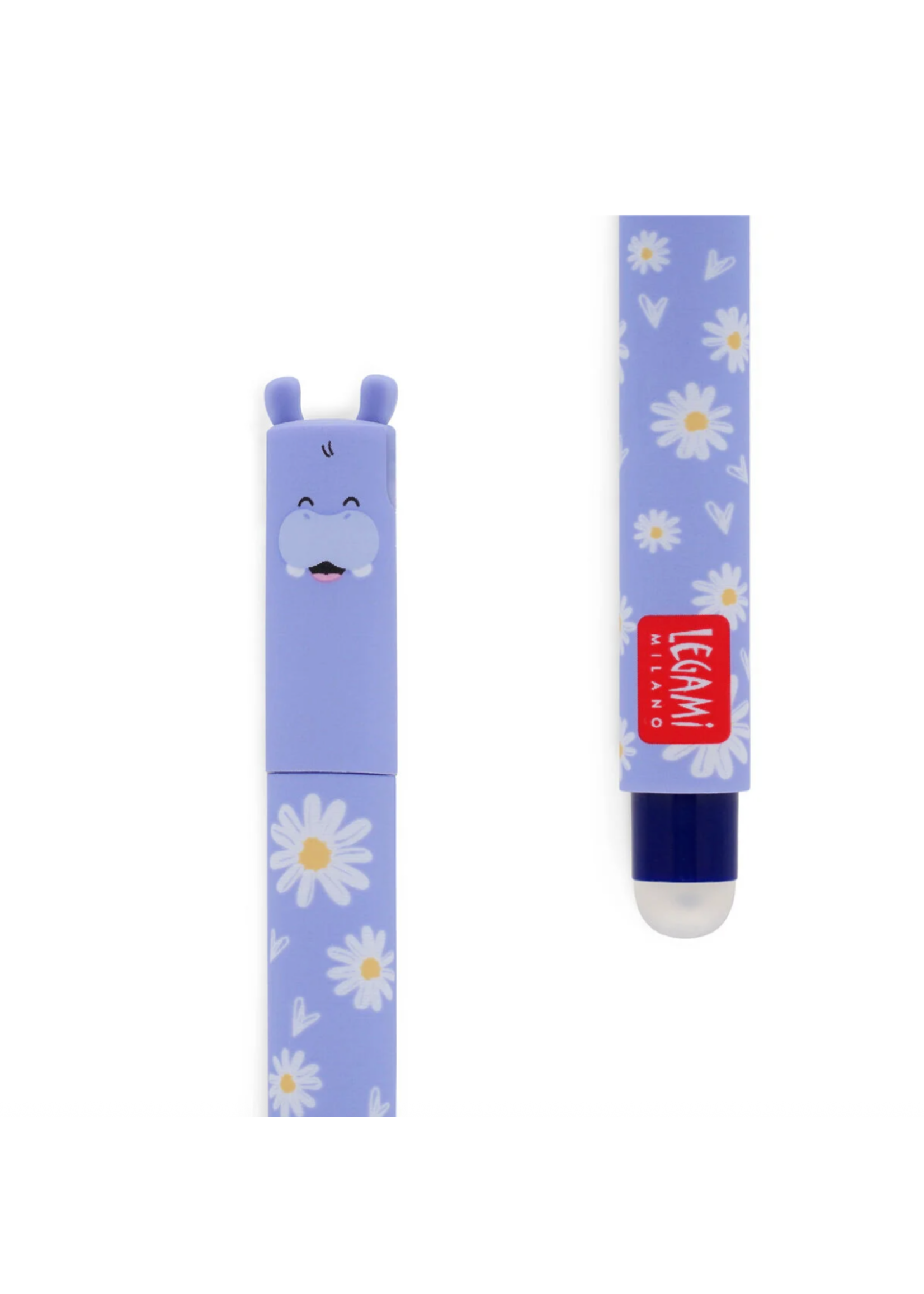 Legami Hippo Erasable Pen Blue Ink