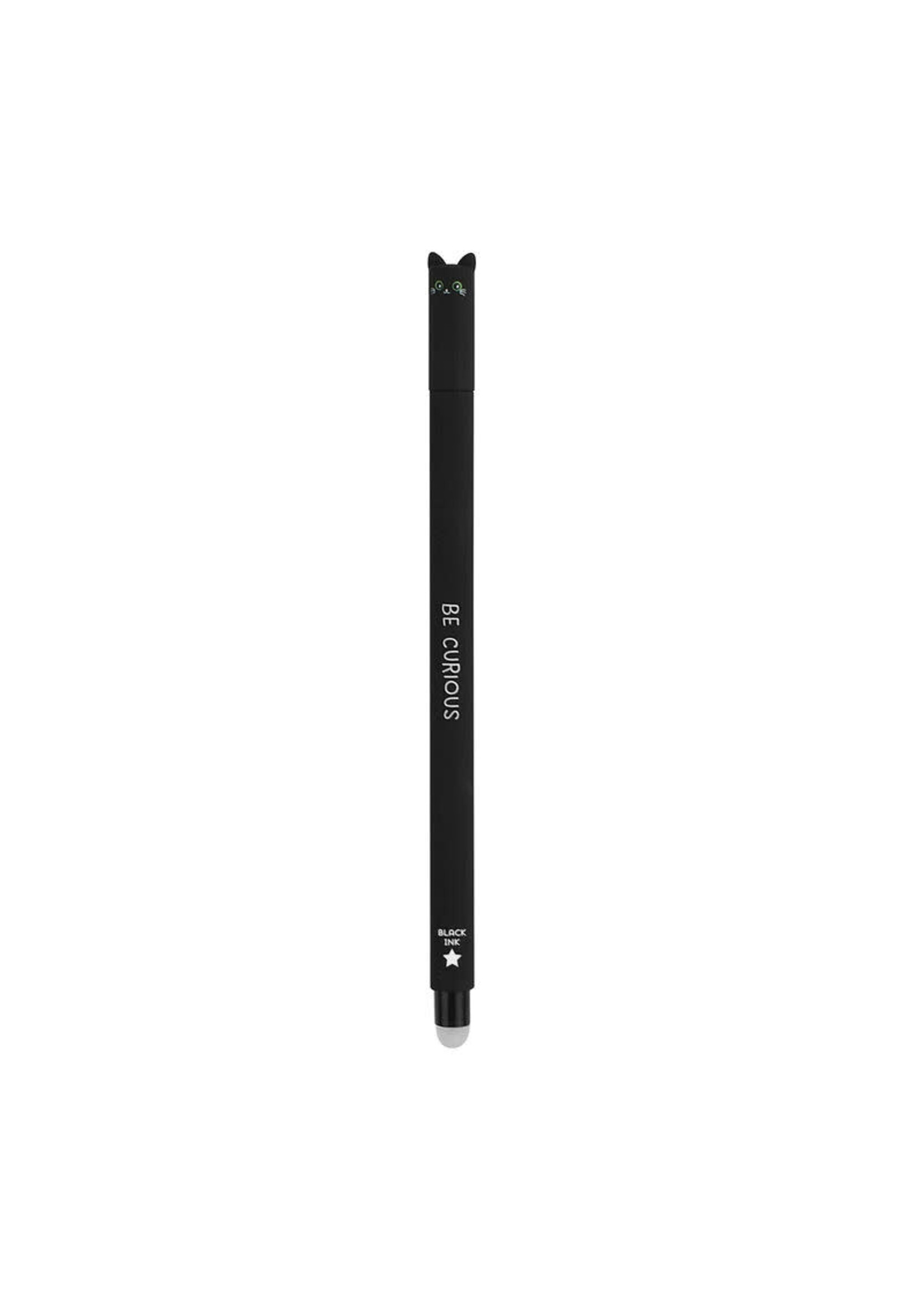 Legami Be Curious Cat  Erasable Pen Black Ink
