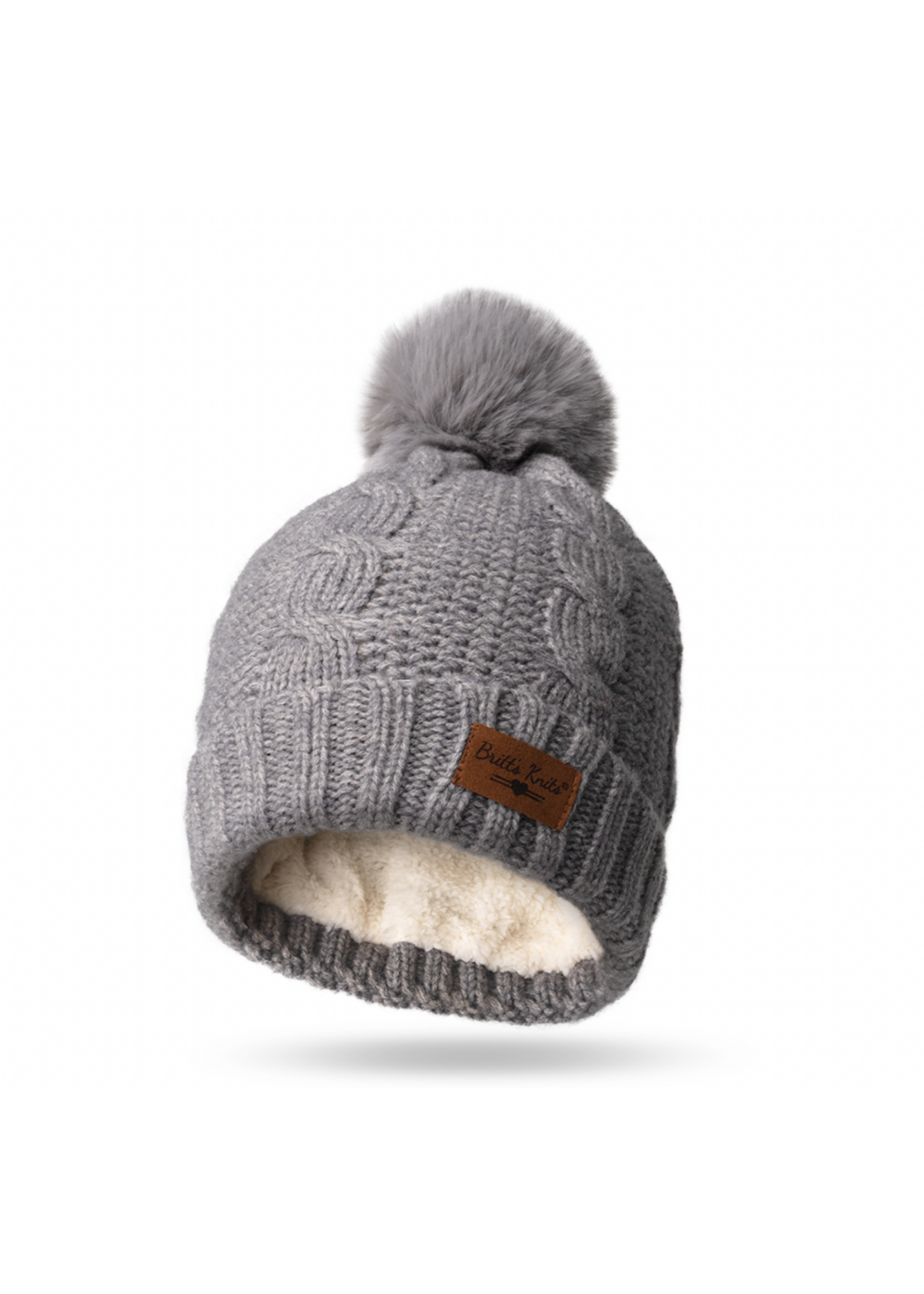Britt's Knits Cozy Classic Pom Hat