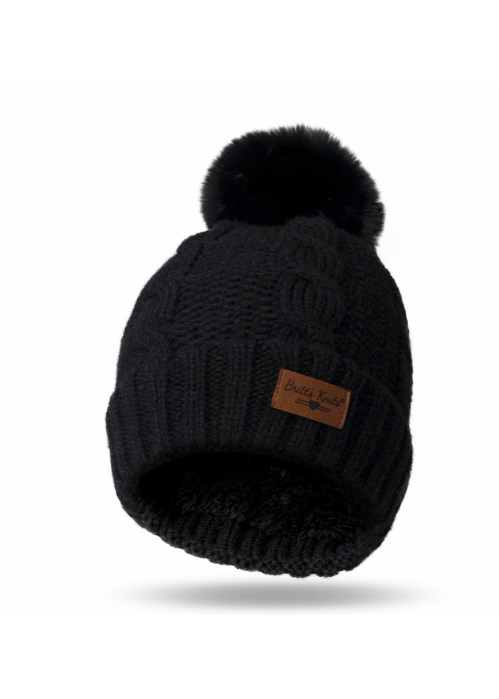 Britt's Knits Cozy Classic Pom Hat