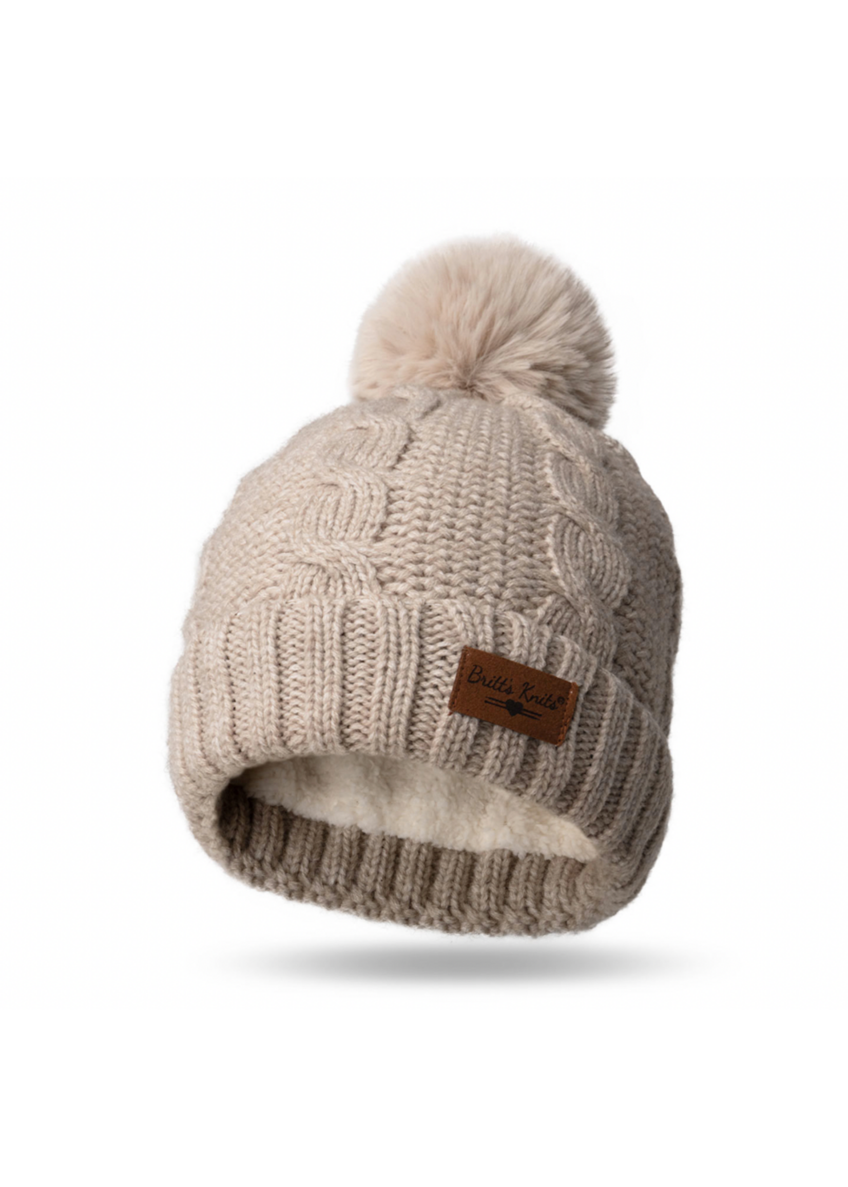 Britt's Knits Cozy Classic Pom Hat