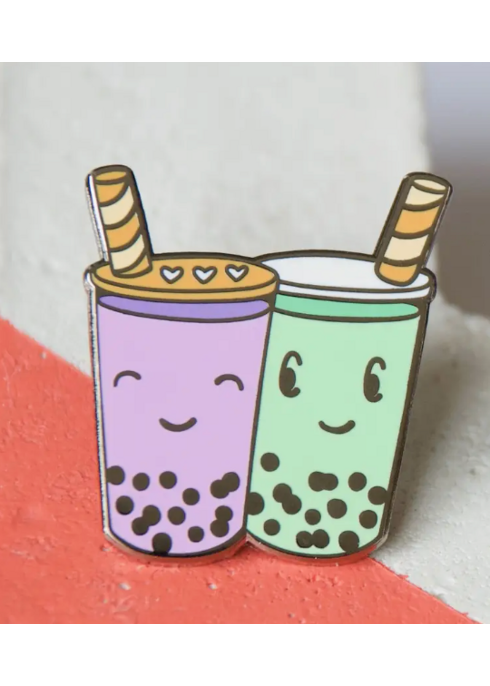 Hop & Flop Bubble Tea Enamel Pin