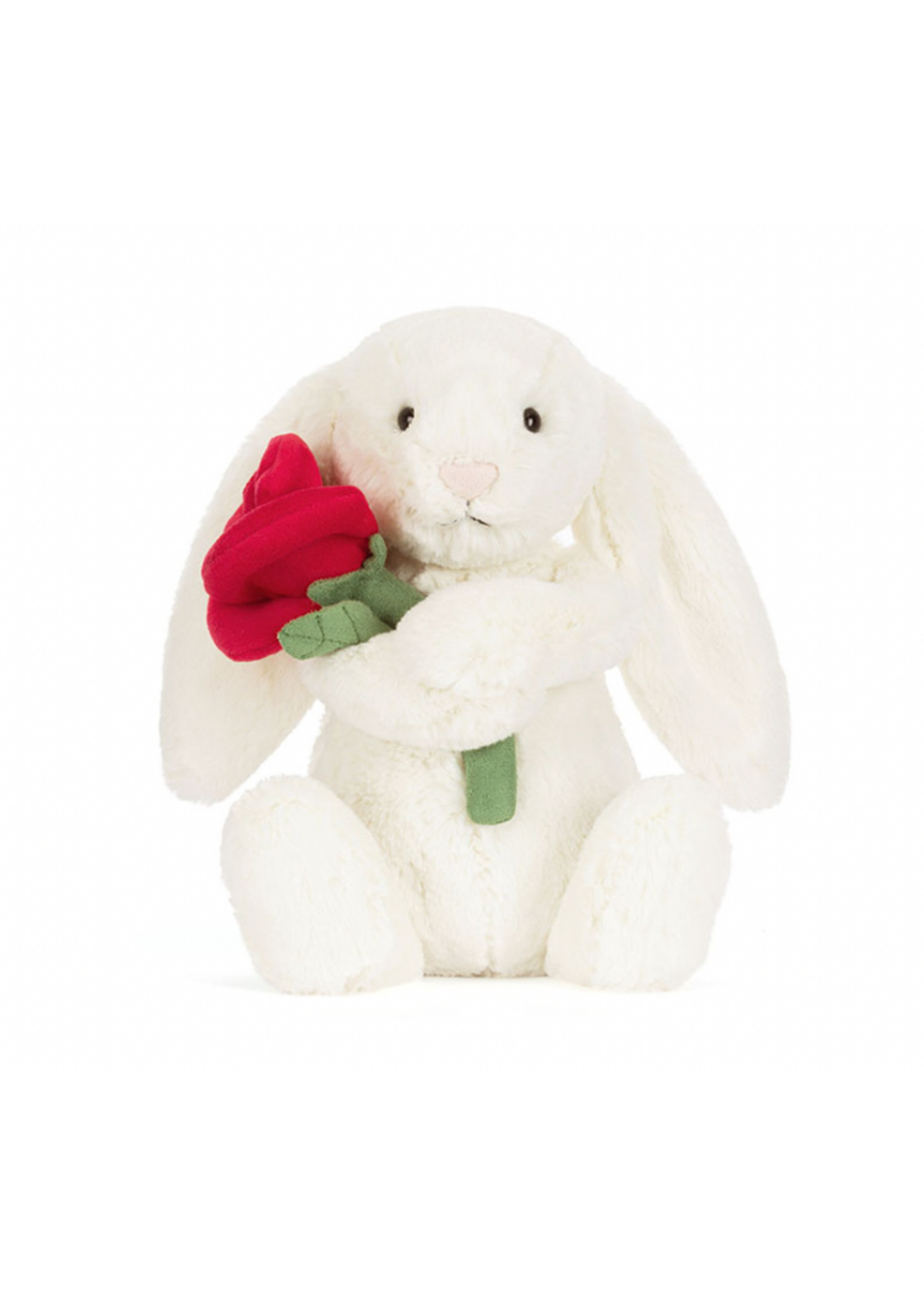 Jellycat Cream Bunny with Rose Jellycat