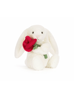 Jellycat Cream Bunny with Rose Jellycat