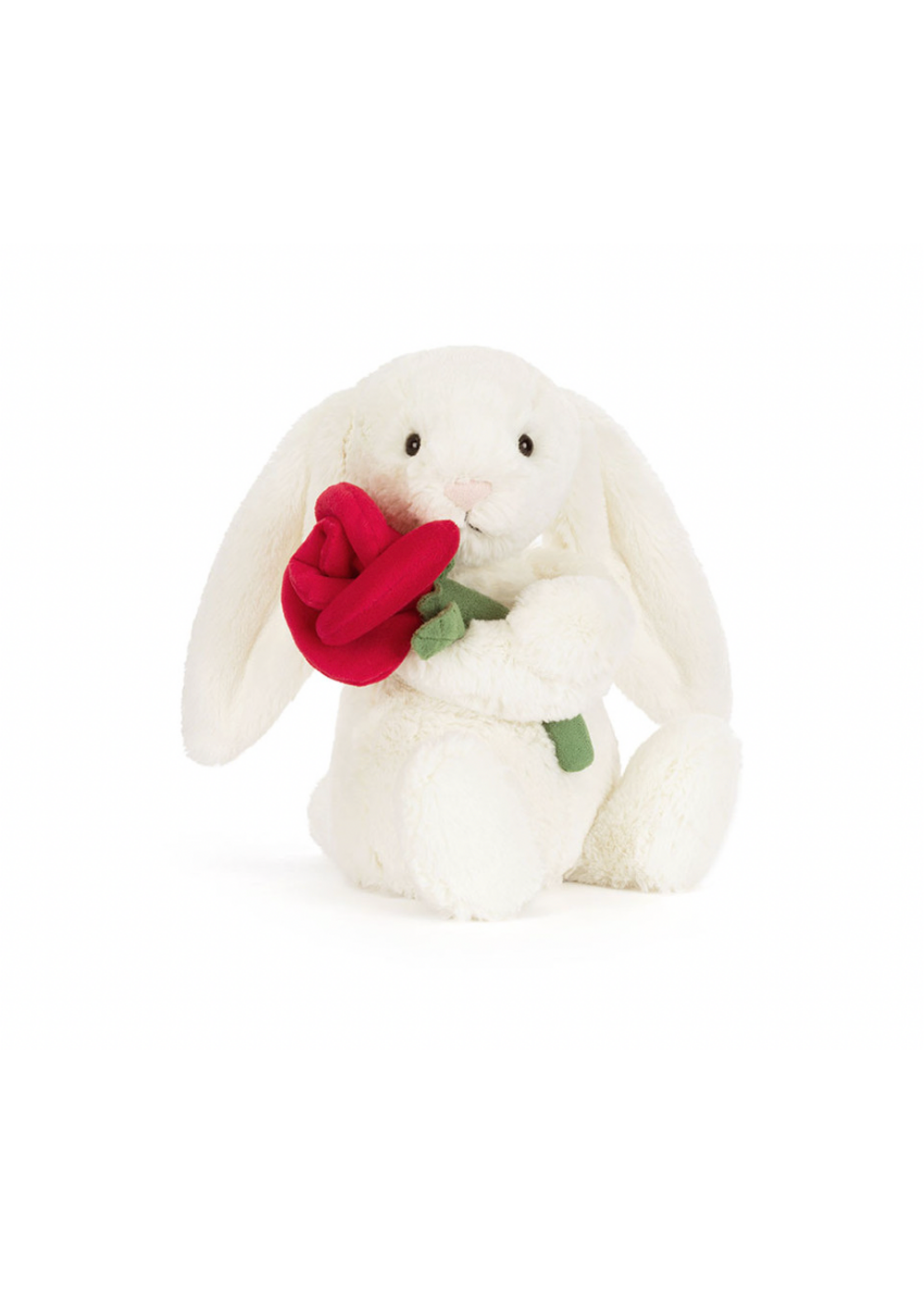 Jellycat Cream Bunny with Rose Jellycat