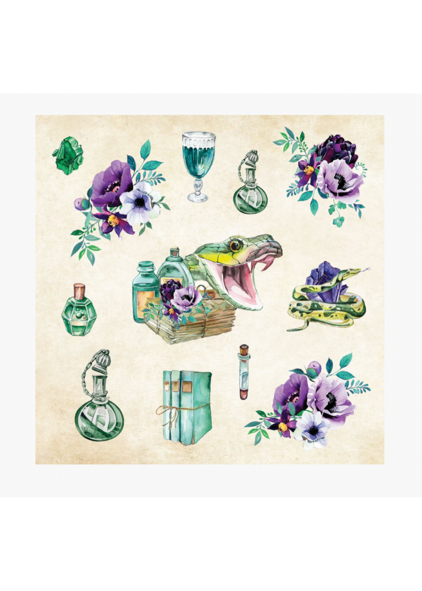 Peter Pauper Press Mystical Ephemera Sticker Book