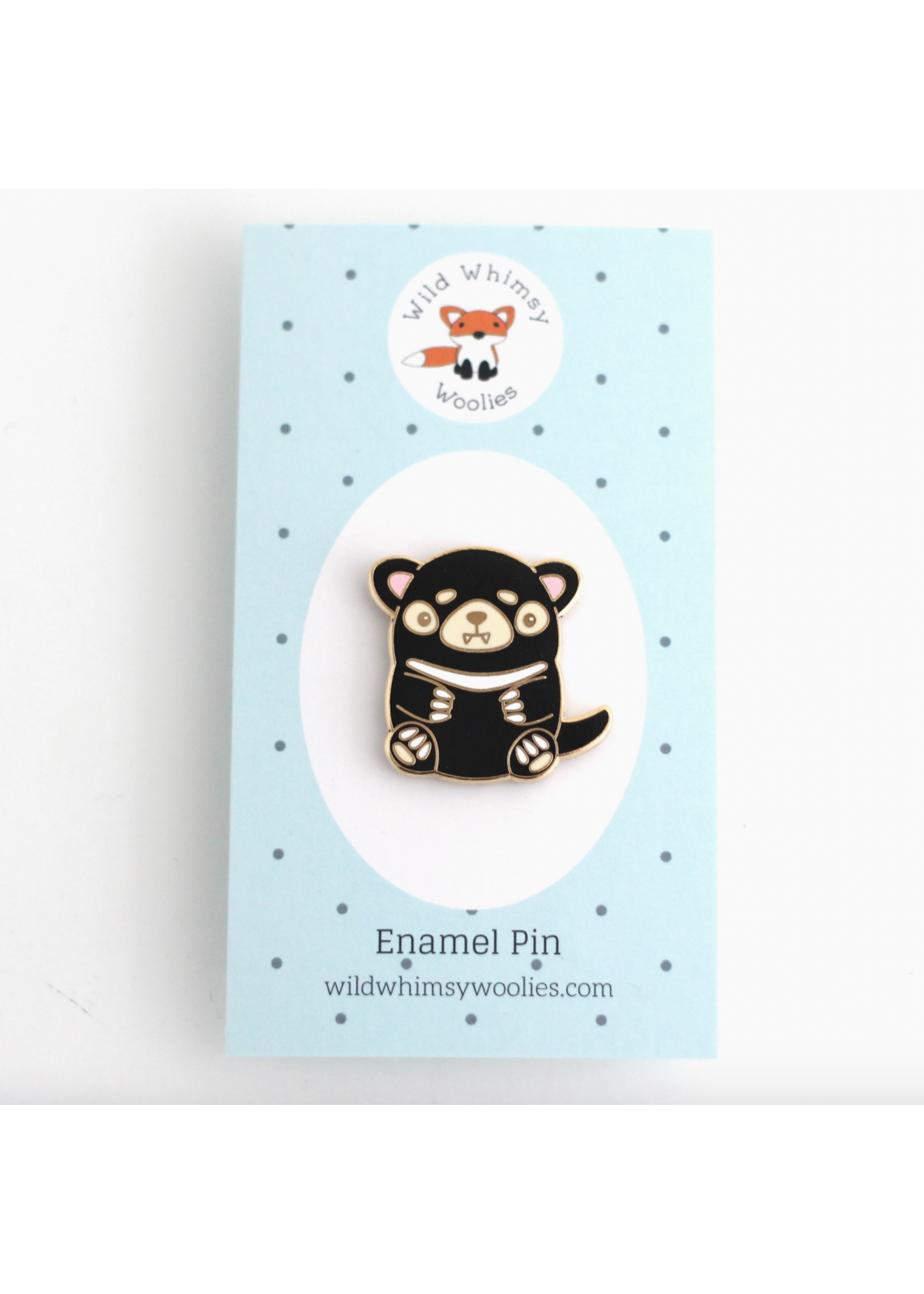Wild Whimsy Woolies Tasmanian Devil Enamel Pin