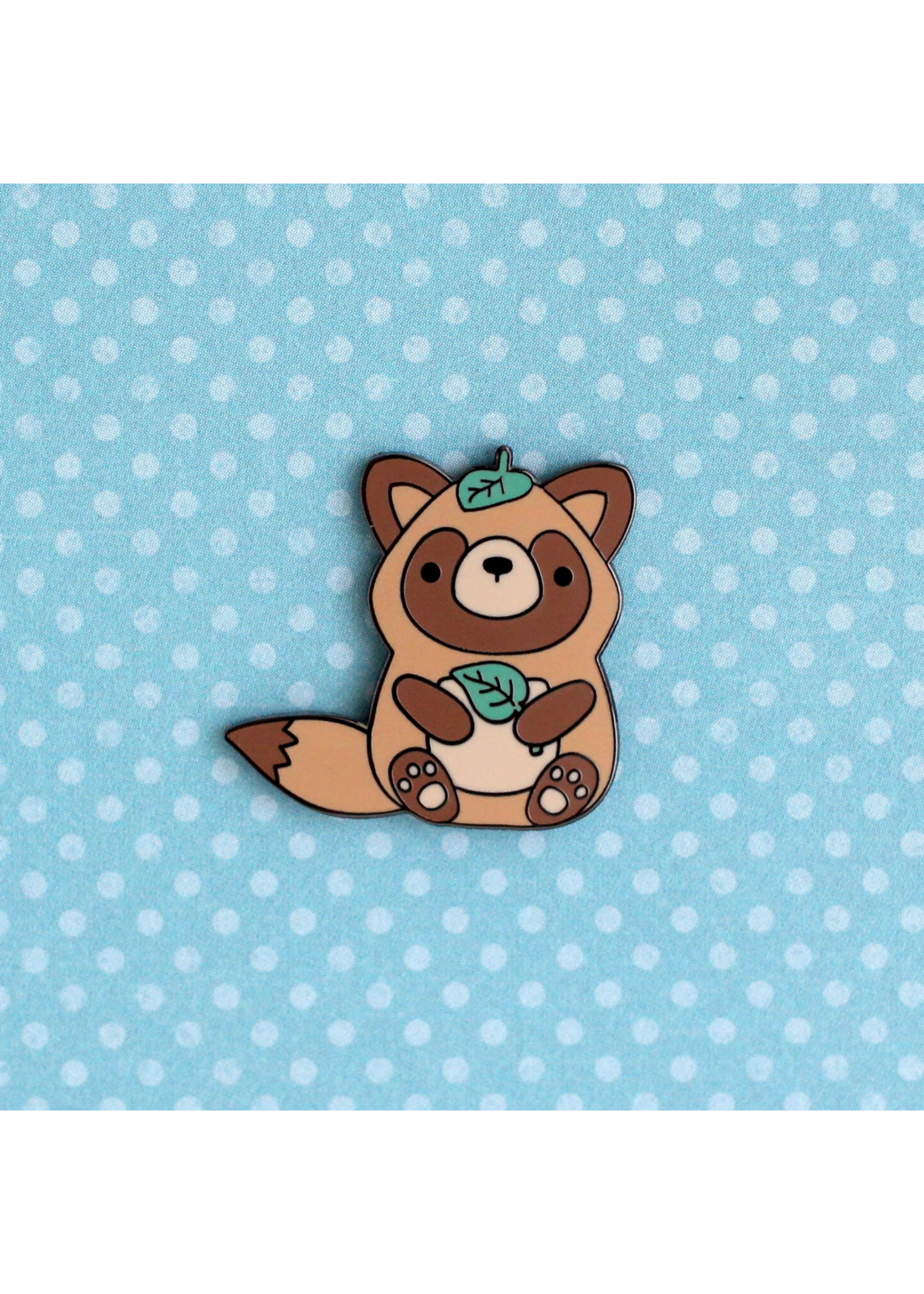 Wild Whimsy Woolies Tanuki Japanese Raccoon Enamel Pin