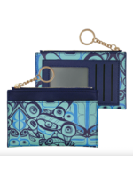 Native Northwest Zipper Card Wallet Orca Song by Morgan Asoyuf