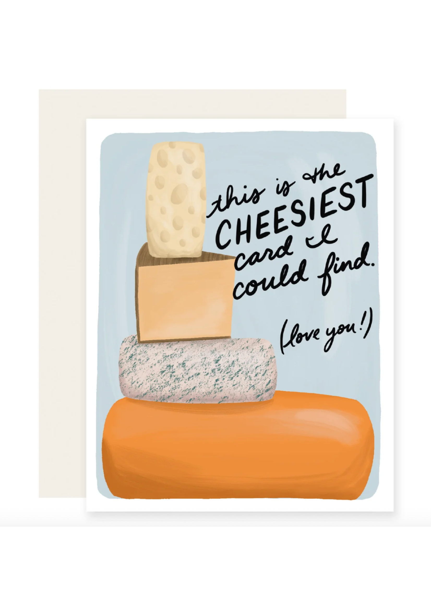 Slightly Stationery Cheesiest Love Card