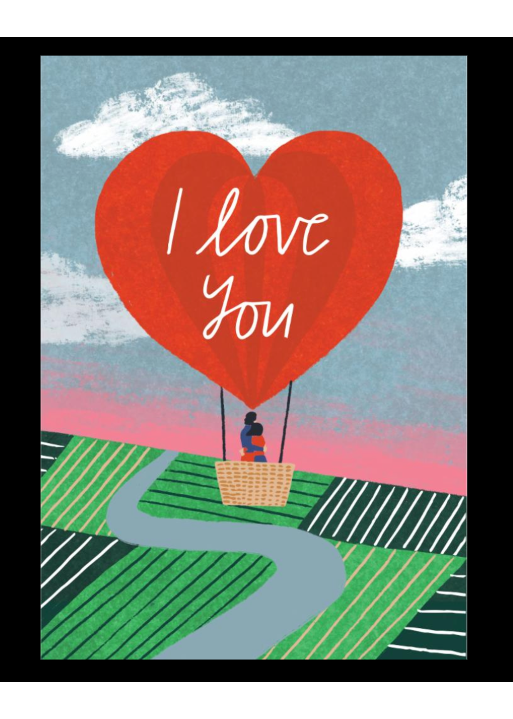 Laura Darrington Design Hot Air Balloon Greeting Card