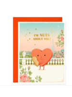 Joojoo Paper Nuts About You Heart Greeting Card
