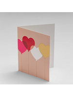 Lagom Design Mini Card Love Heart Balloons