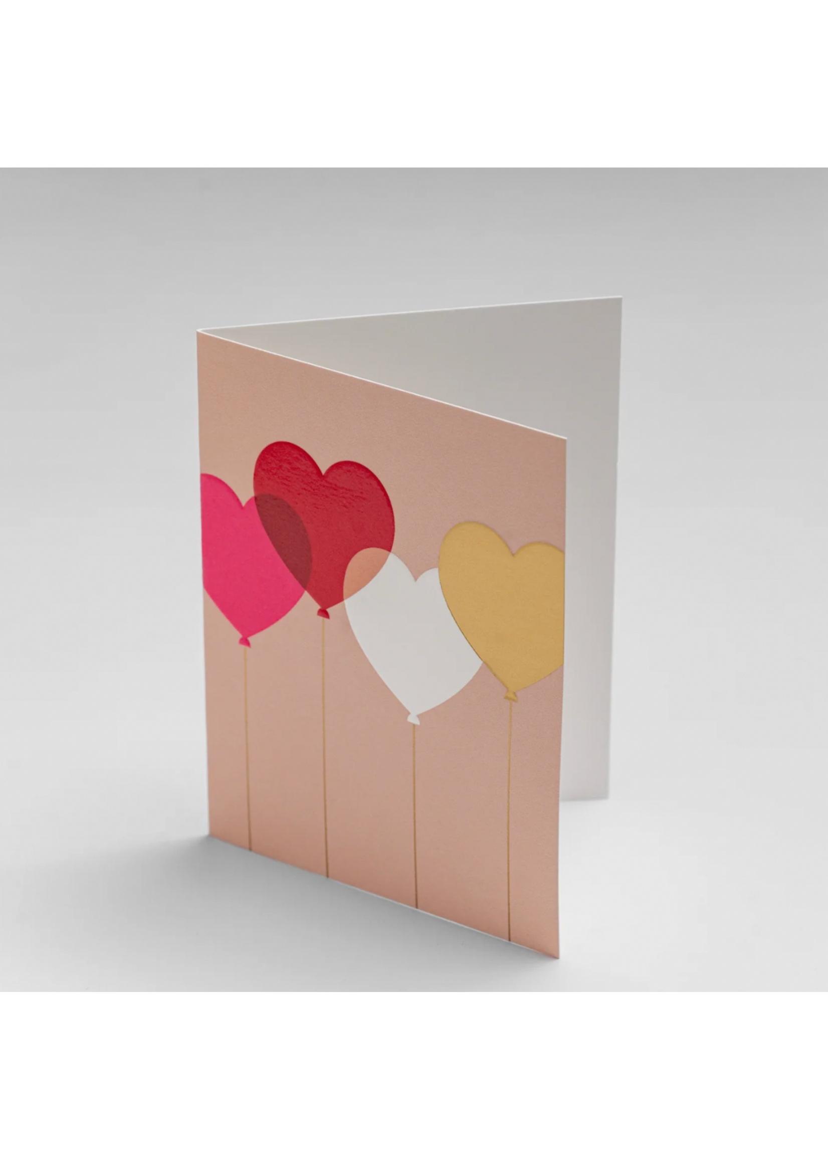 Lagom Design Mini Card Love Heart Balloons