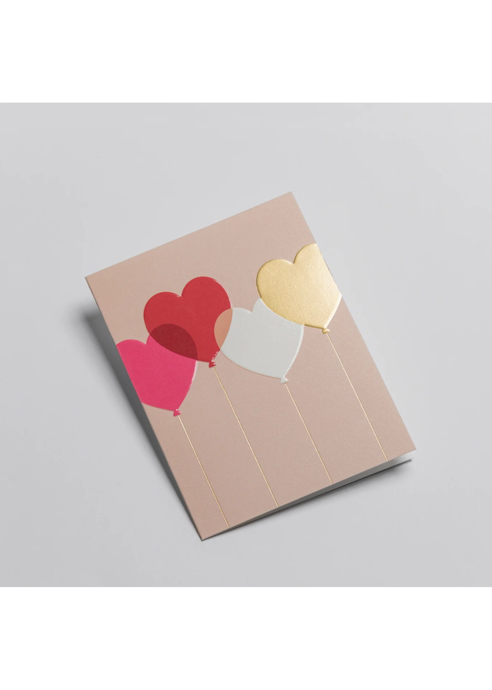 Lagom Design Mini Card Love Heart Balloons