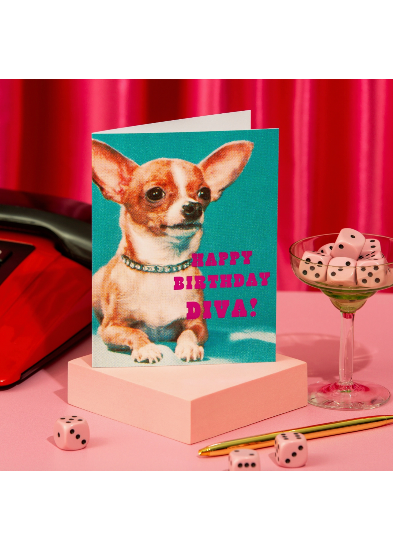 Lucky Goods Paper Birthday Diva Chihuahua