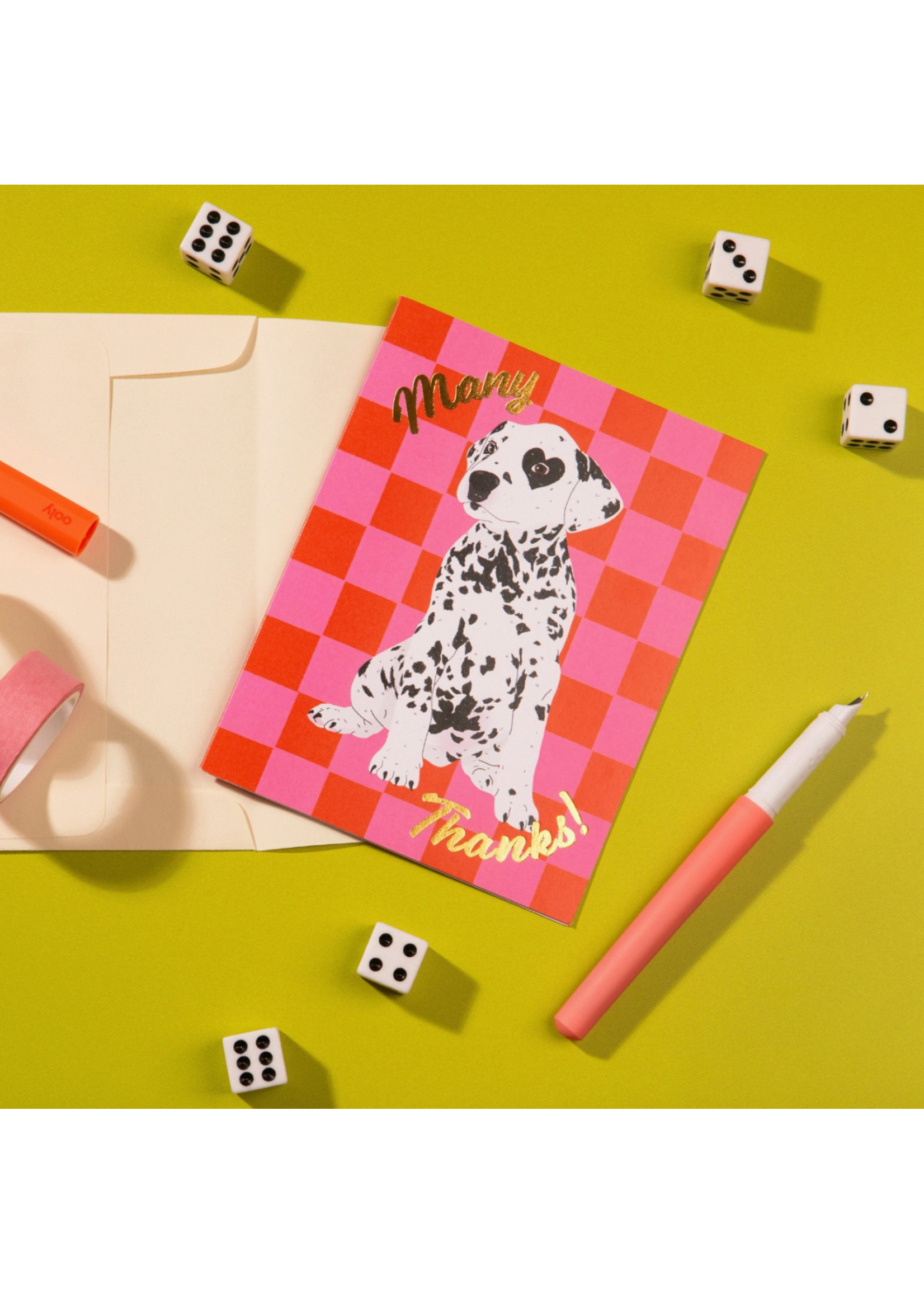 Lucky Goods Paper Many Thanks Dalmatian