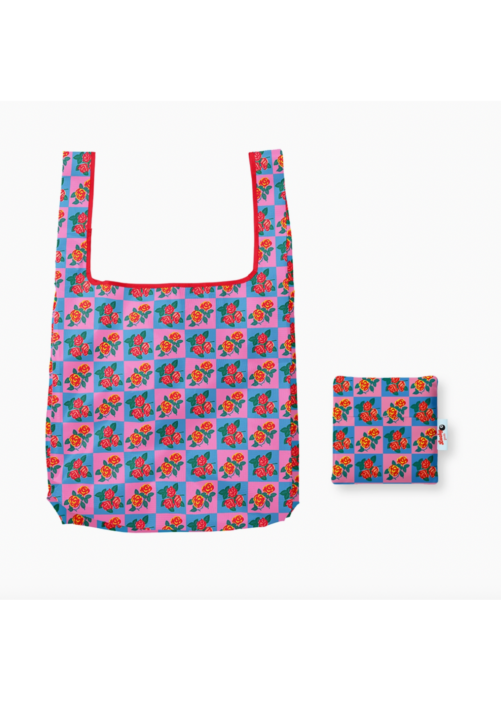 Lucky Goods Paper Charming Florals Foldable Nylon Tote