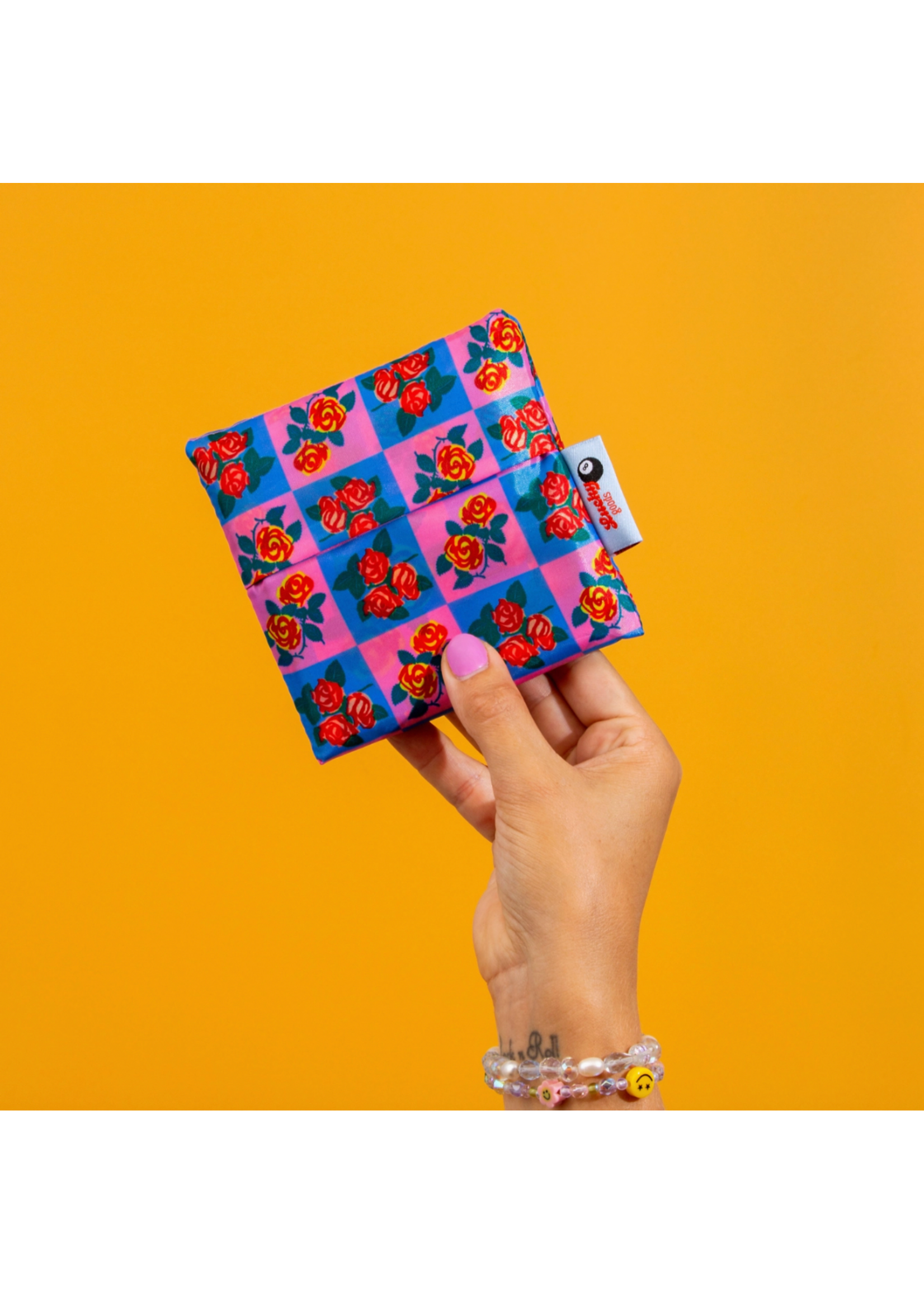 Lucky Goods Paper Charming Florals Foldable Nylon Tote