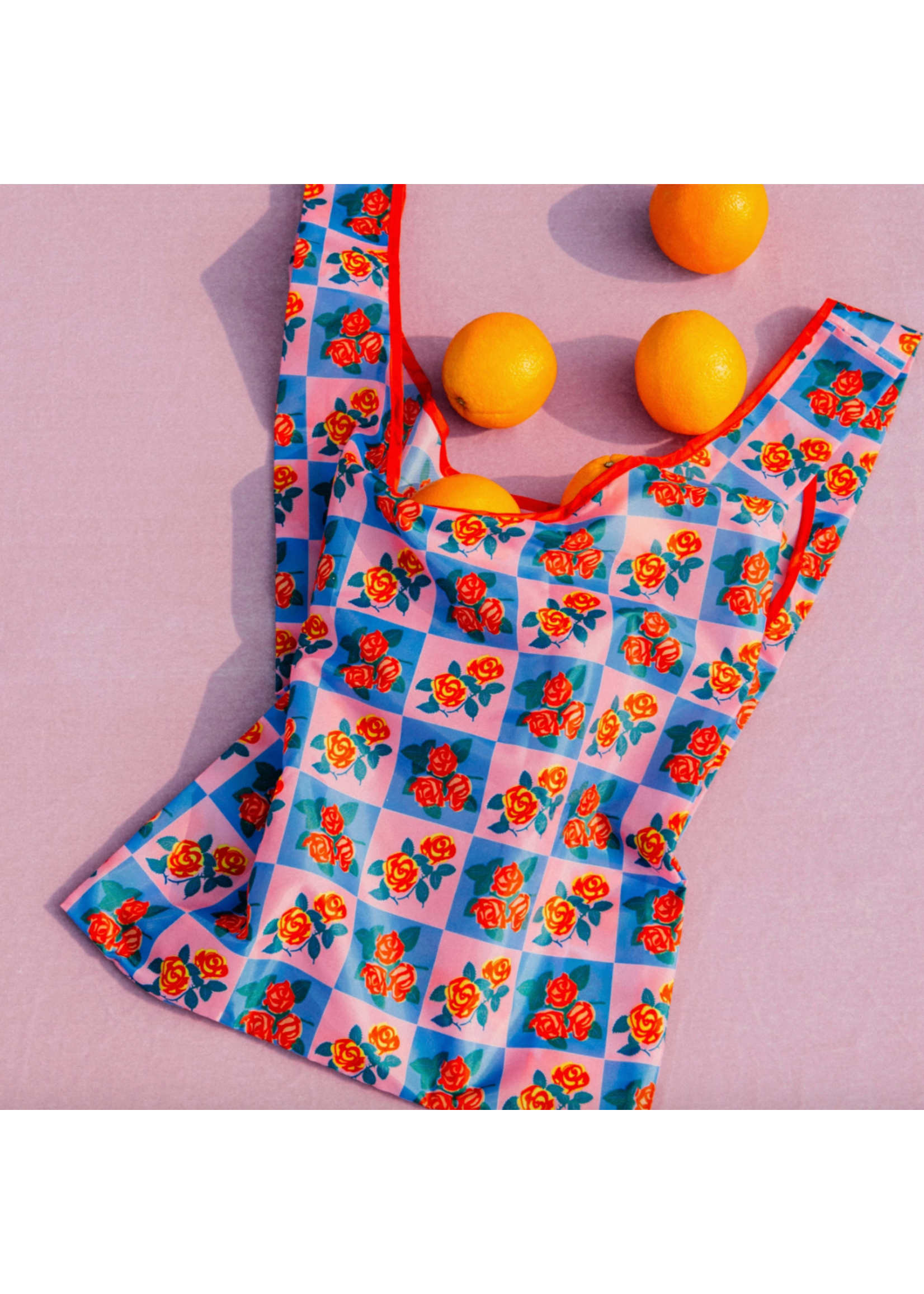 Lucky Goods Paper Charming Florals Foldable Nylon Tote