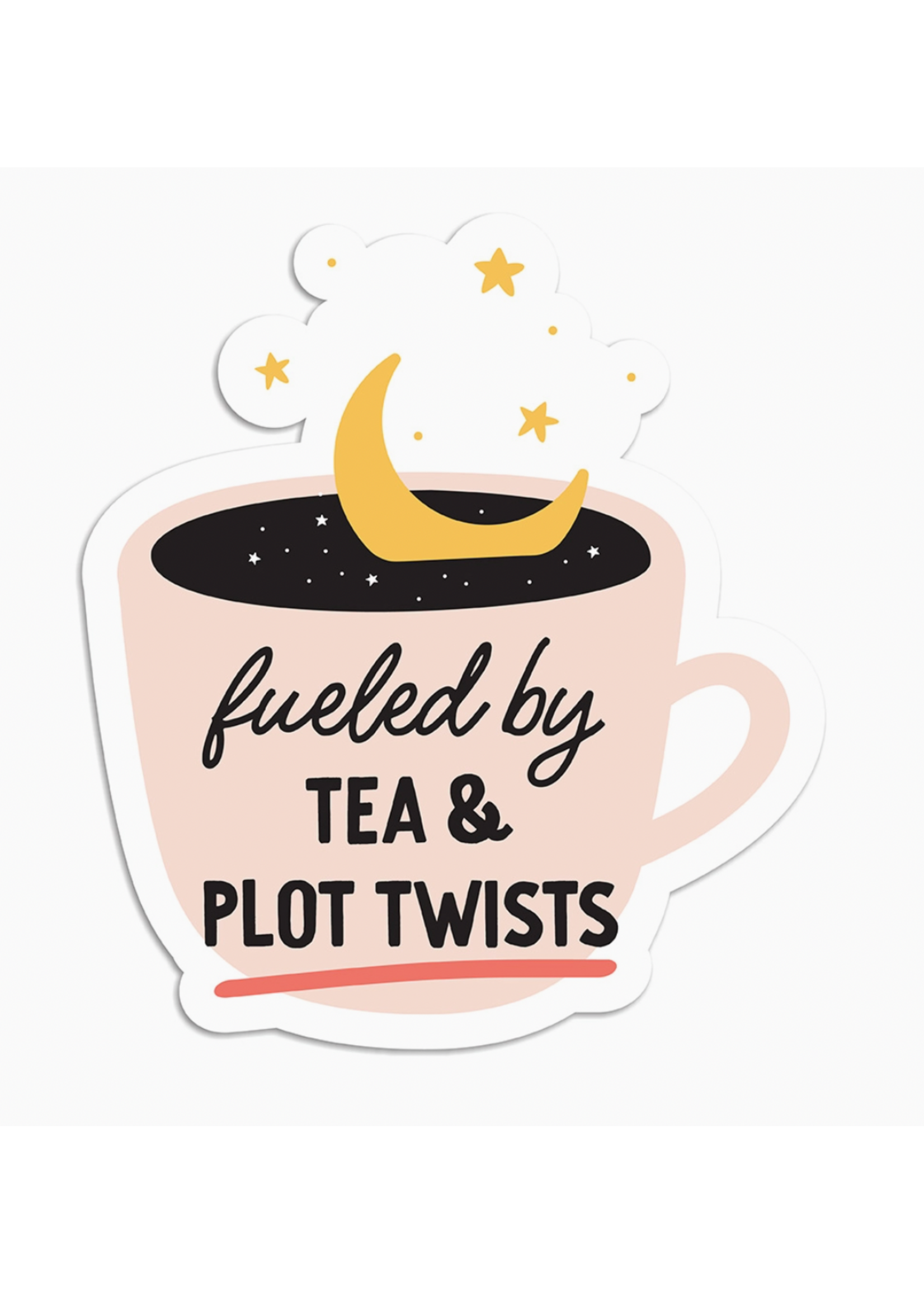 I'll Know It When I See It Fueled By Tea and Plot Twists Vinyl Sticker