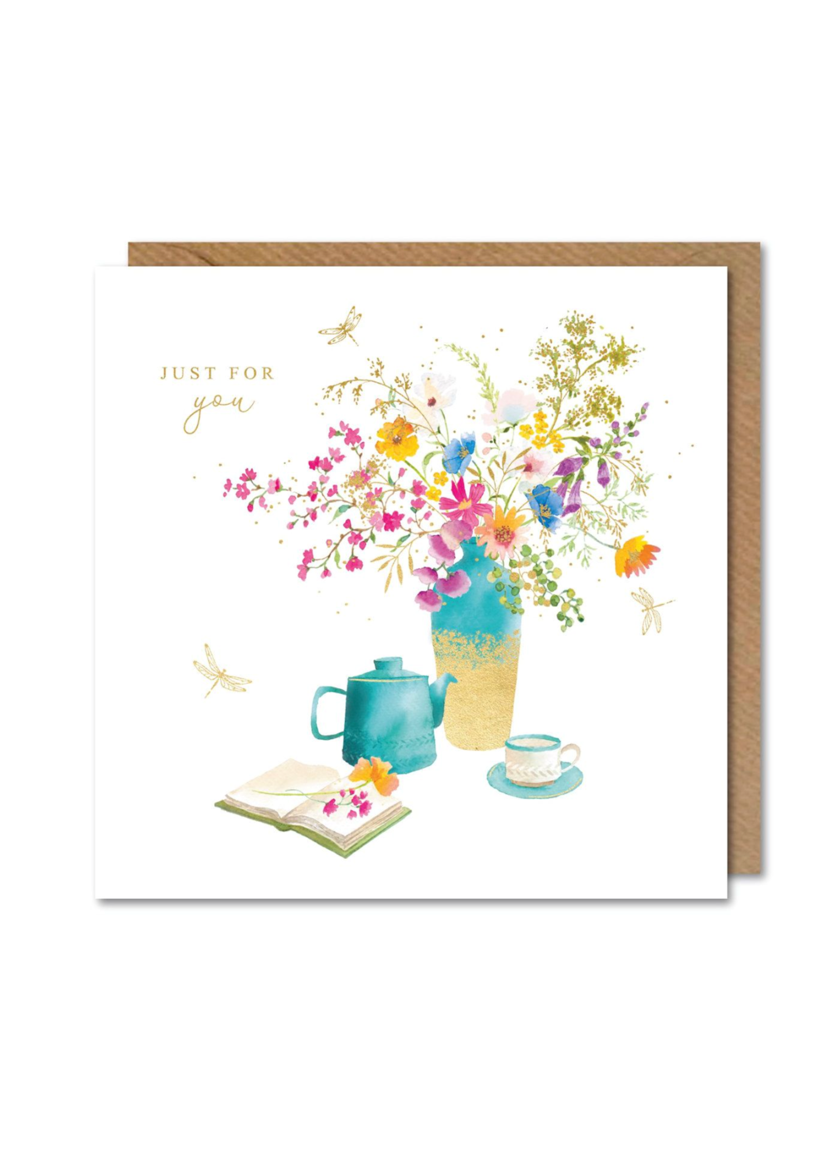 Paperlink Just For You Tea Fields of Gold Greeting Card
