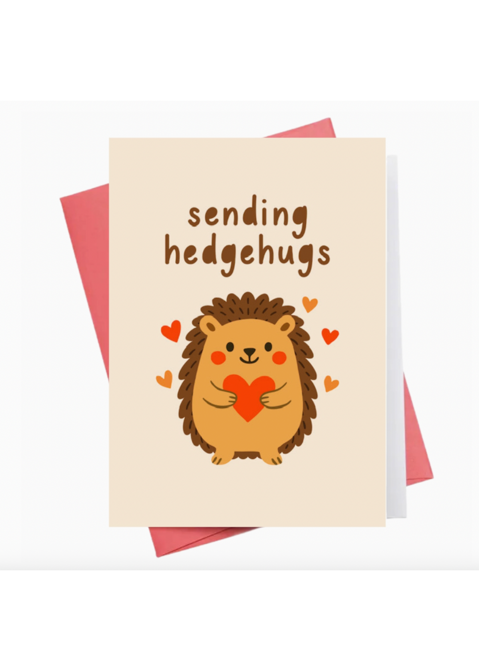 Inkwell Cards Sending Hedgehugs Single Hedgehog