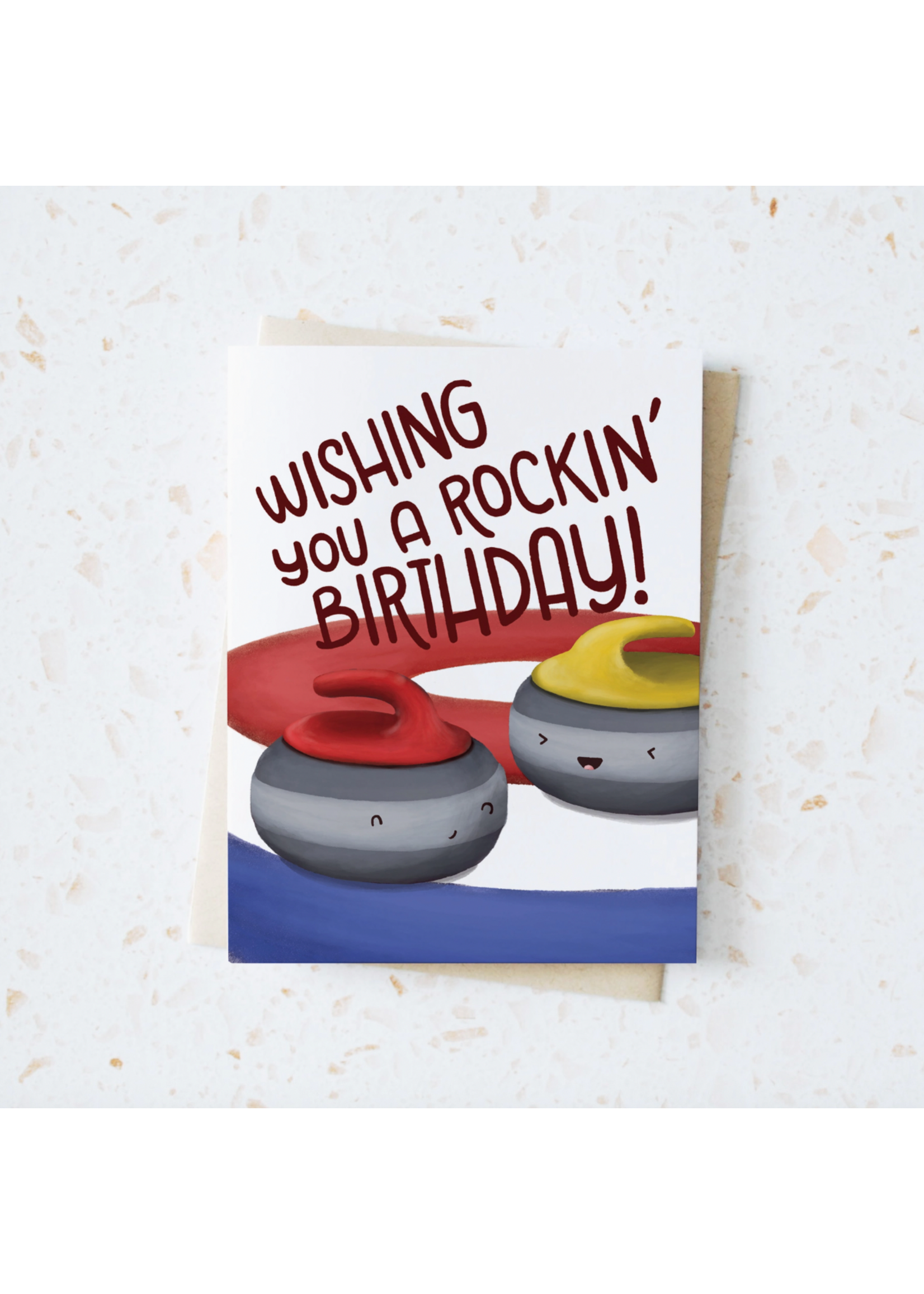 Hop & Flop Wishing You a Rockin Birthday Curling