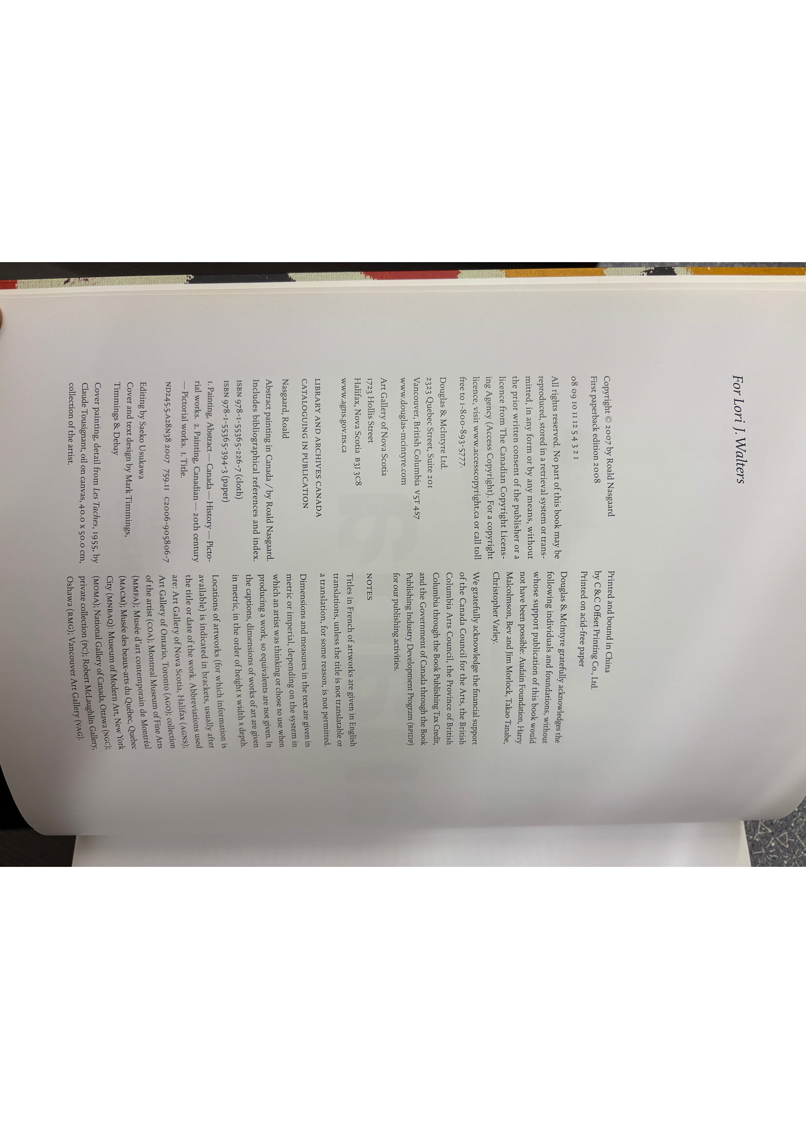 Abstract Painting in Canada by Ronald Nasgaard IN STORE PICKUP ONLY