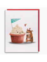 Studio Vcky Giant Cupcake Bear Happy Birthday