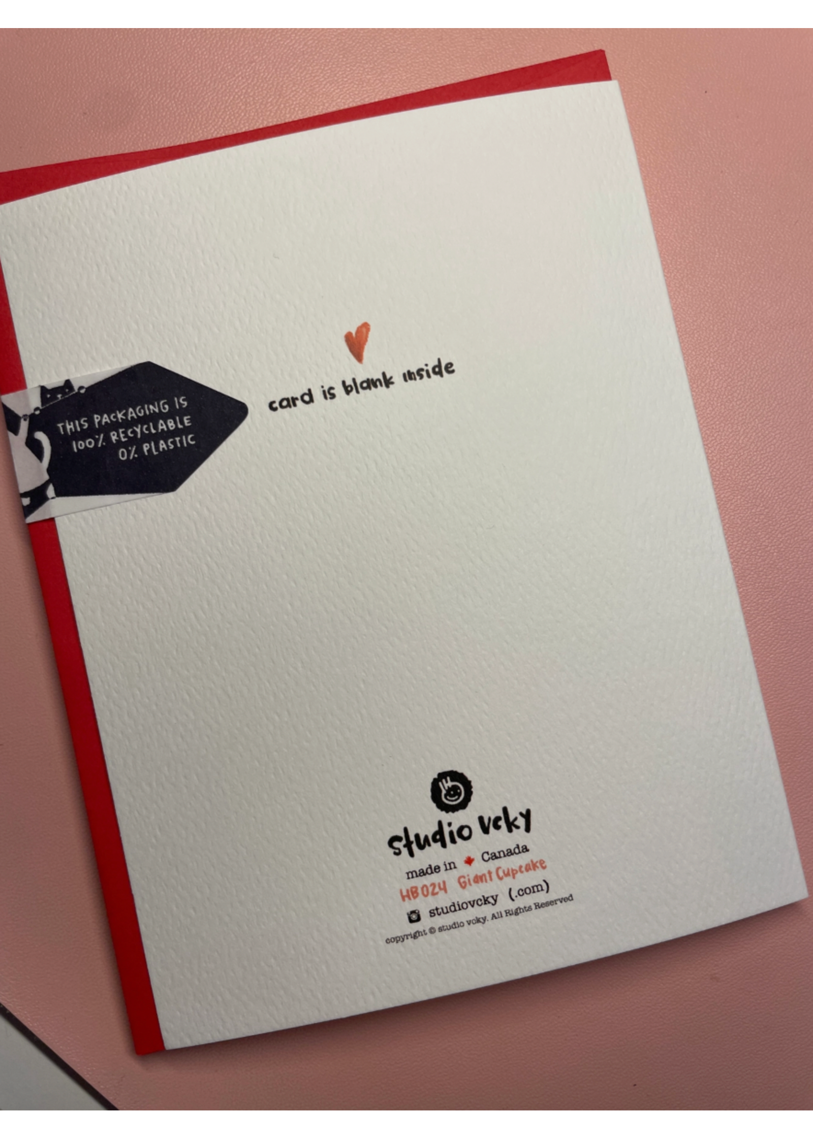 Studio Vcky Giant Cupcake Bear Happy Birthday