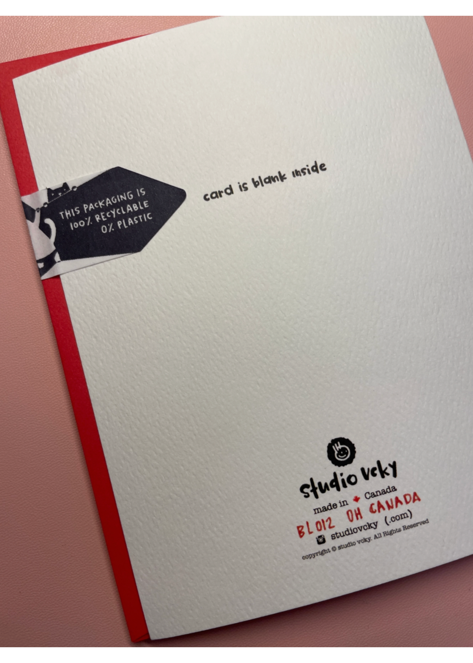 Studio Vcky Oh Canada Paper Boat Greeting Card