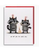 Studio Vcky Raccoon Cake Greeting Card