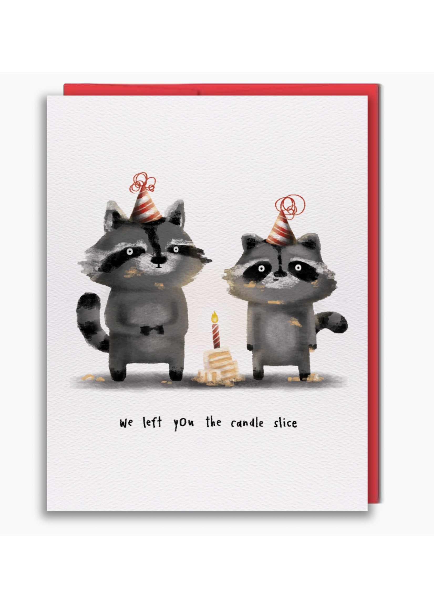 Studio Vcky Raccoon Cake Greeting Card
