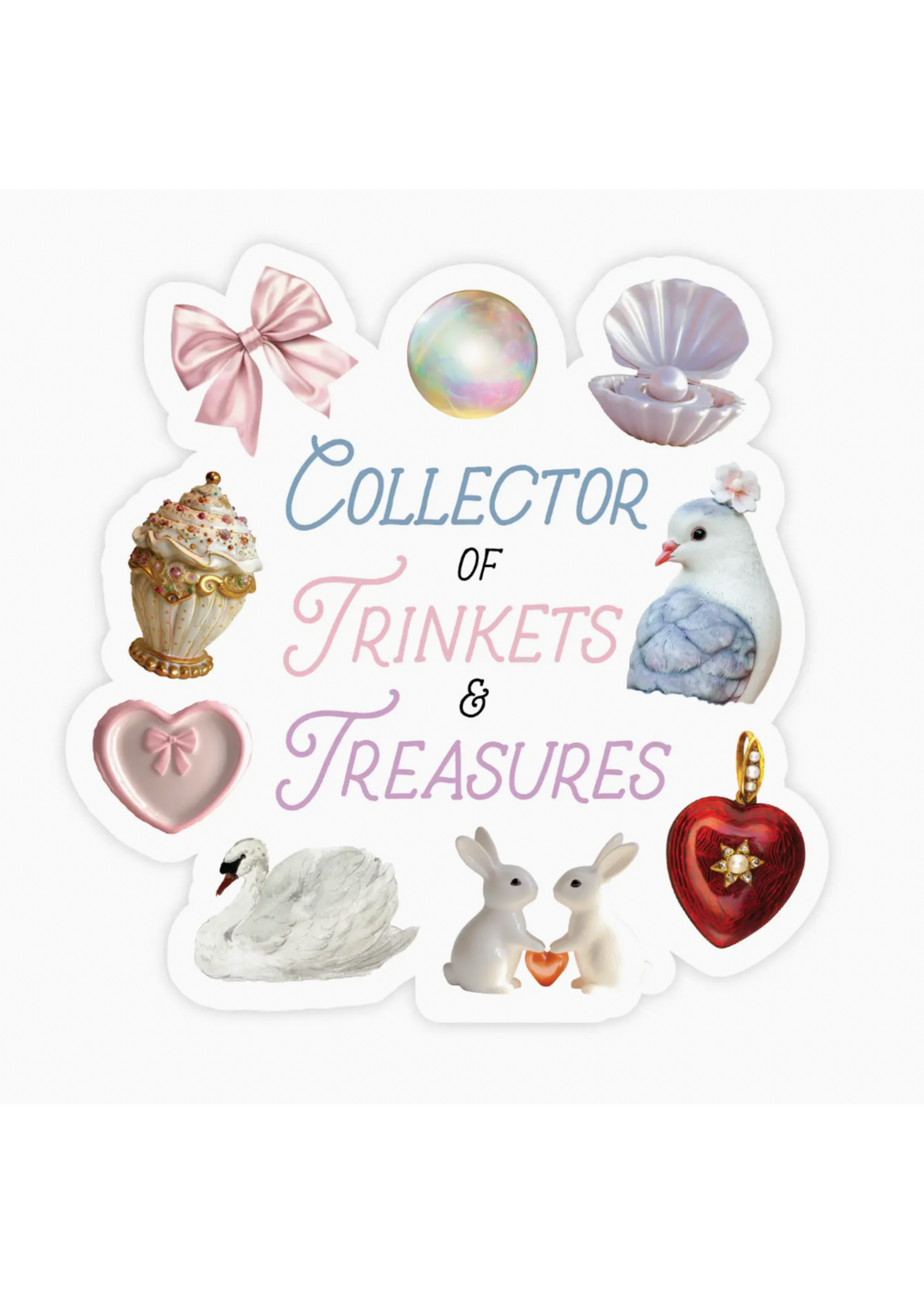 Pretty by Her Collector of Trinkets and Treasures Sticker