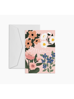 Mimi and August Merci Flowers Greeting Card