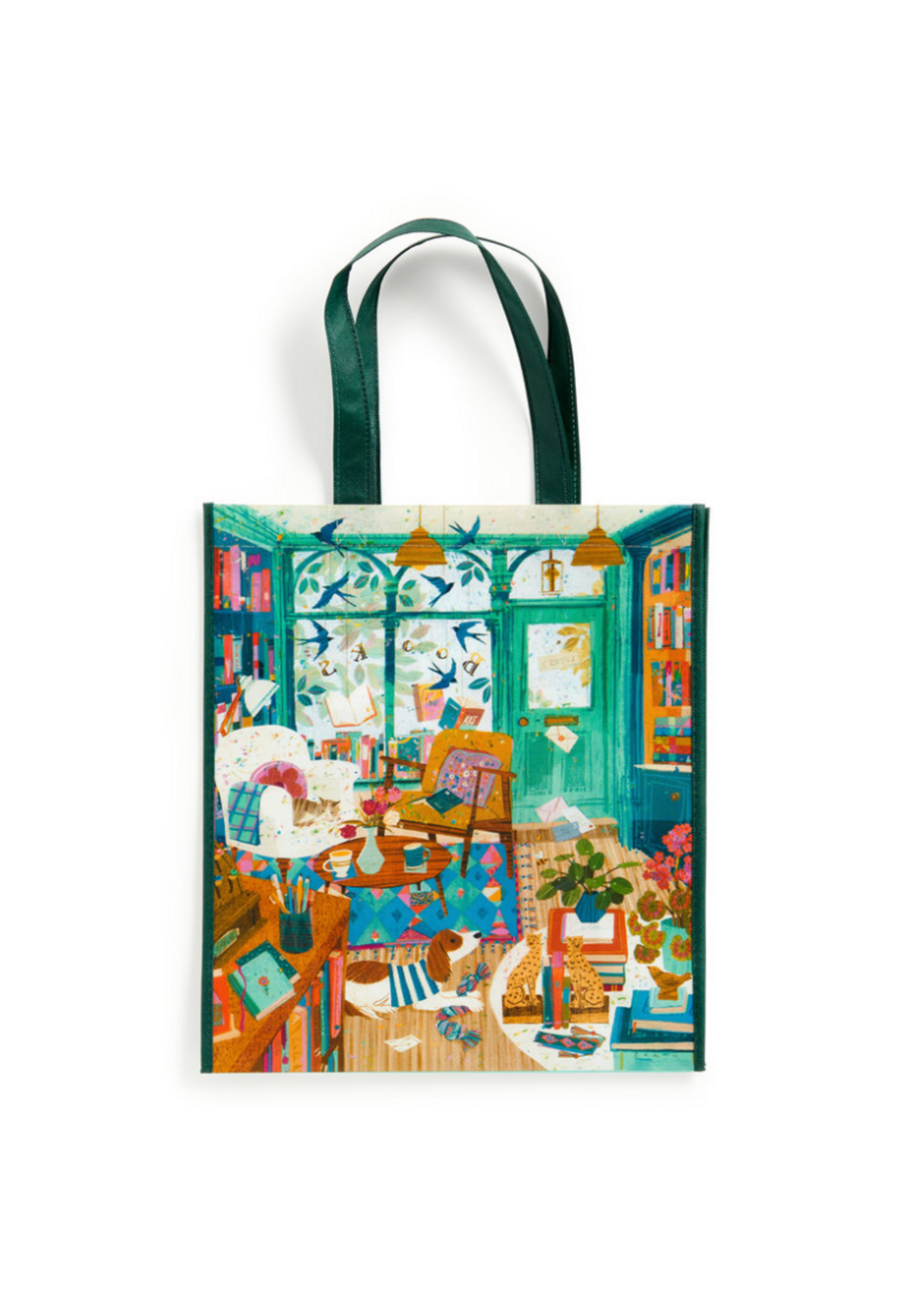 Galison Bookshop Afternoon Reusable Bag