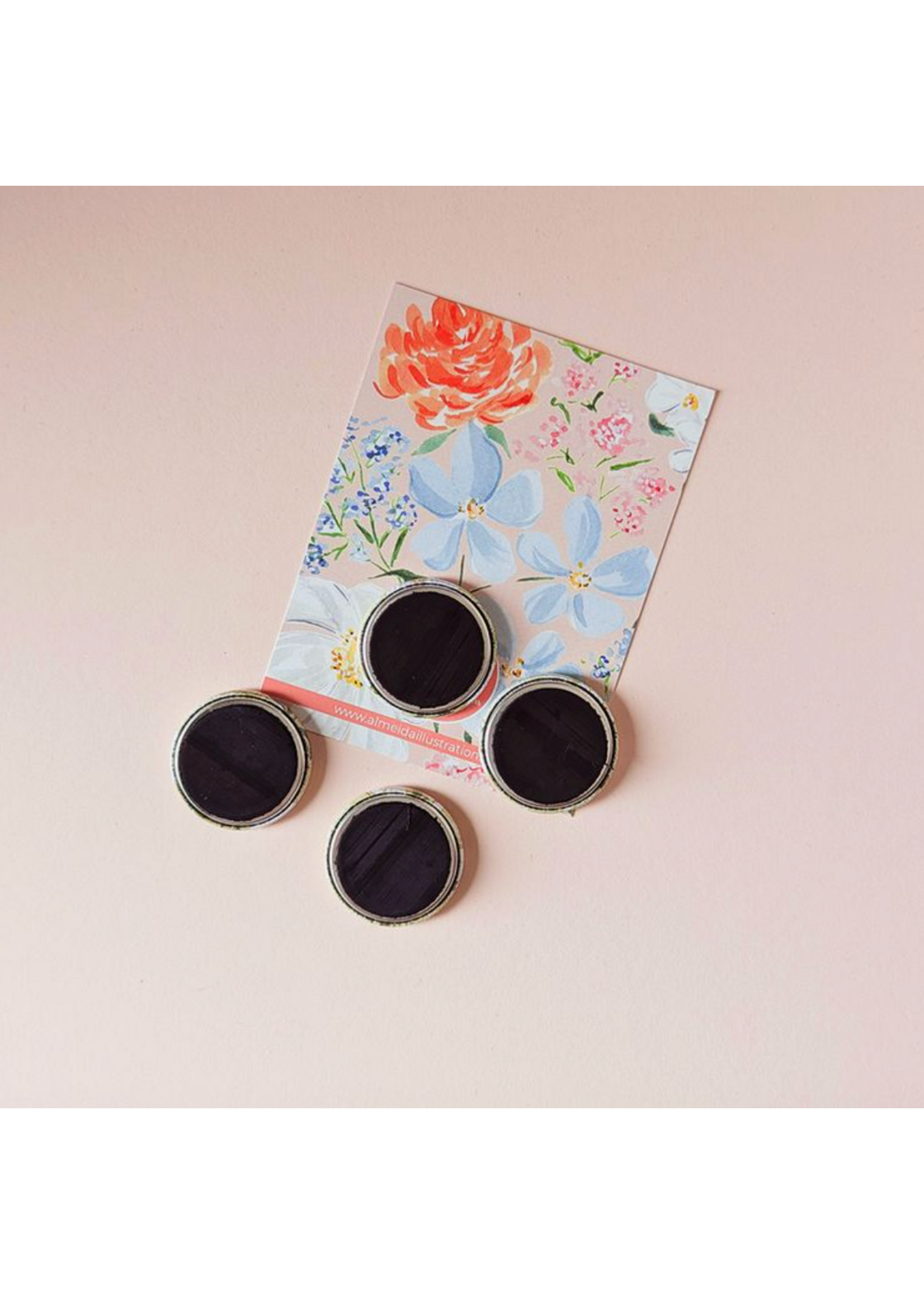 Almeida Illustrations Dogs 4 Magnet Set