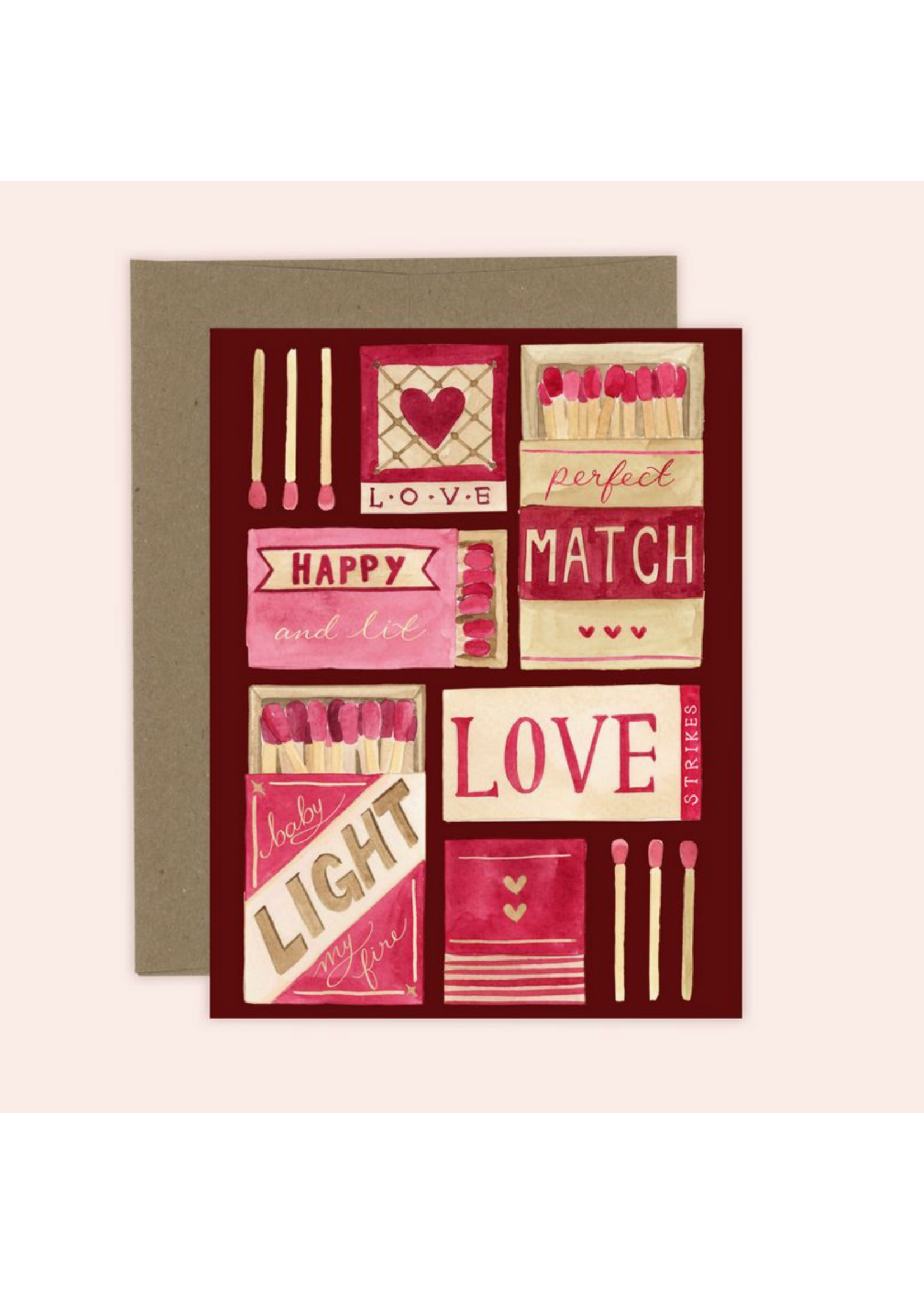 Almeida Illustrations Perfect Match Love Card