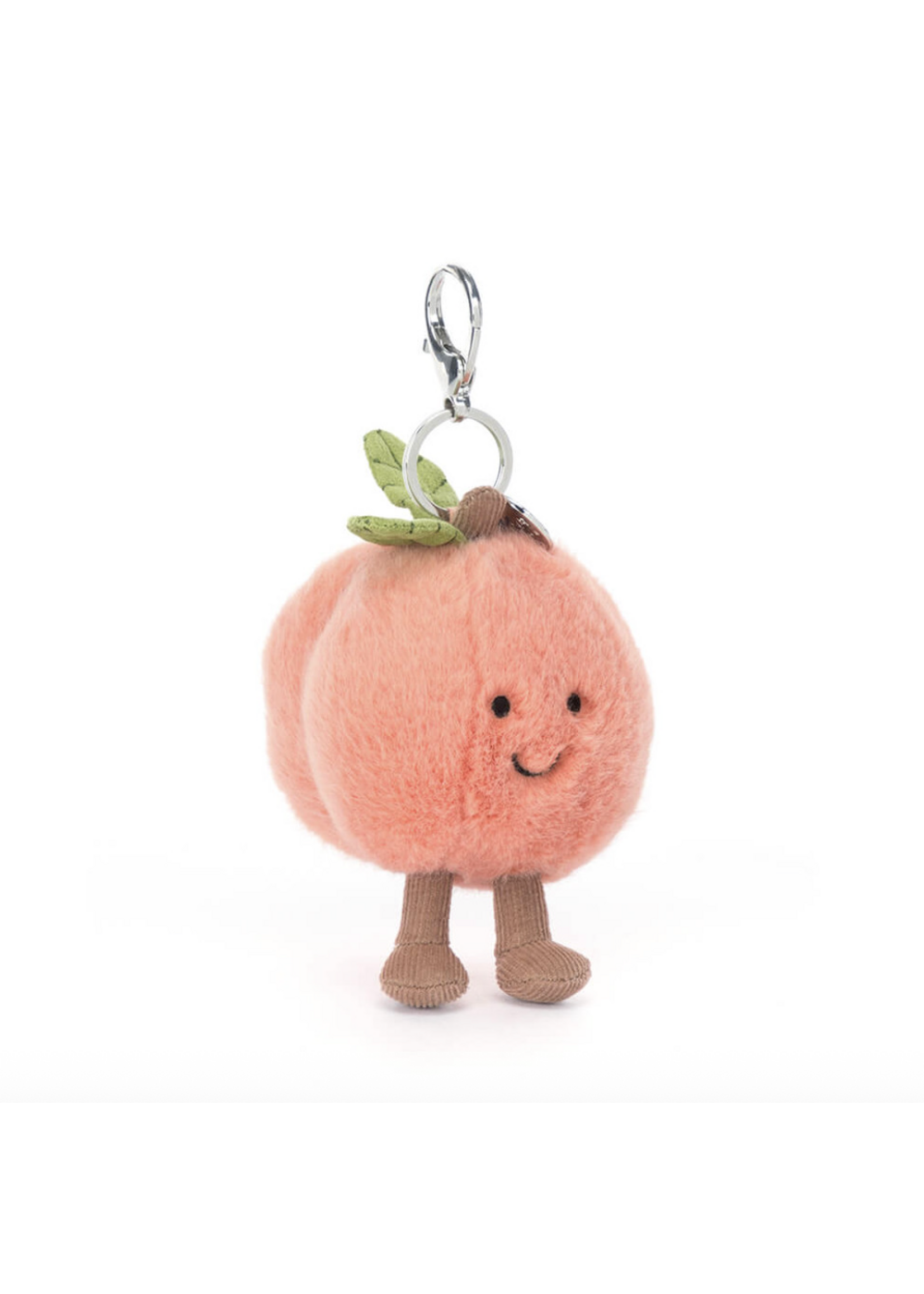 Jellycat Amuseables Peach Bag Charm Jellycat