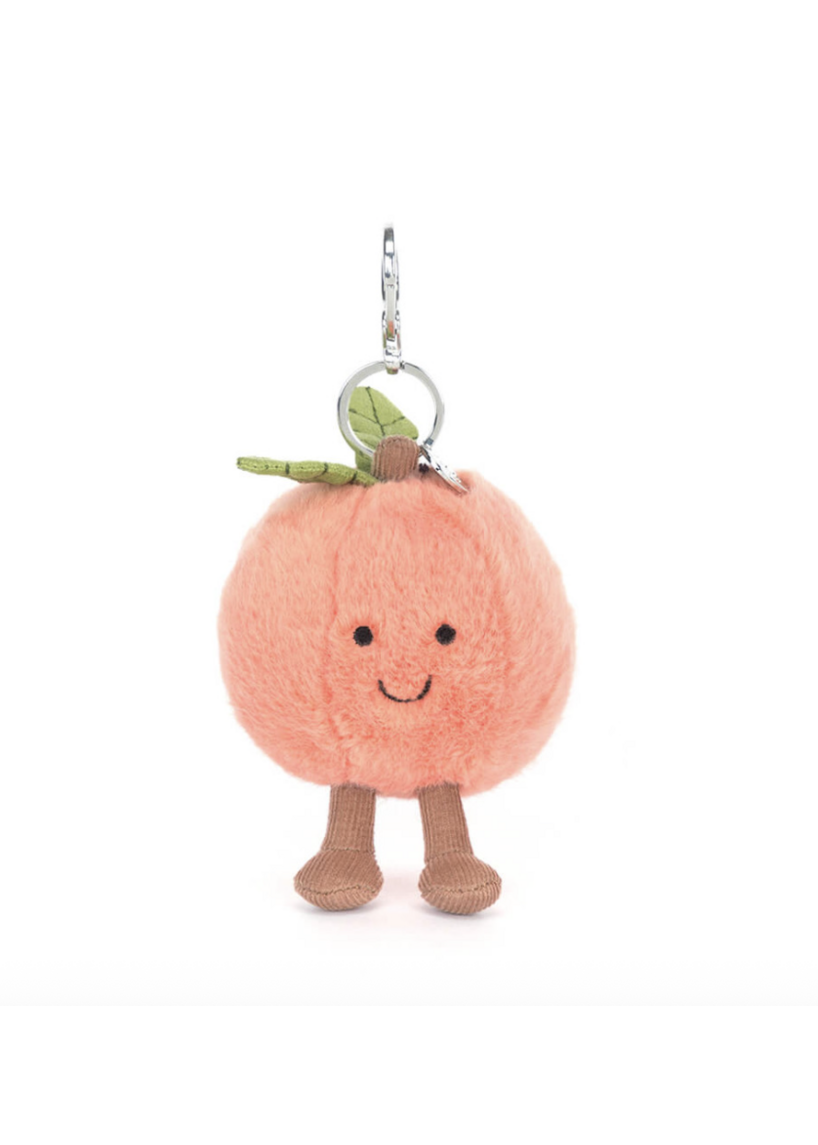 Jellycat Amuseables Peach Bag Charm Jellycat