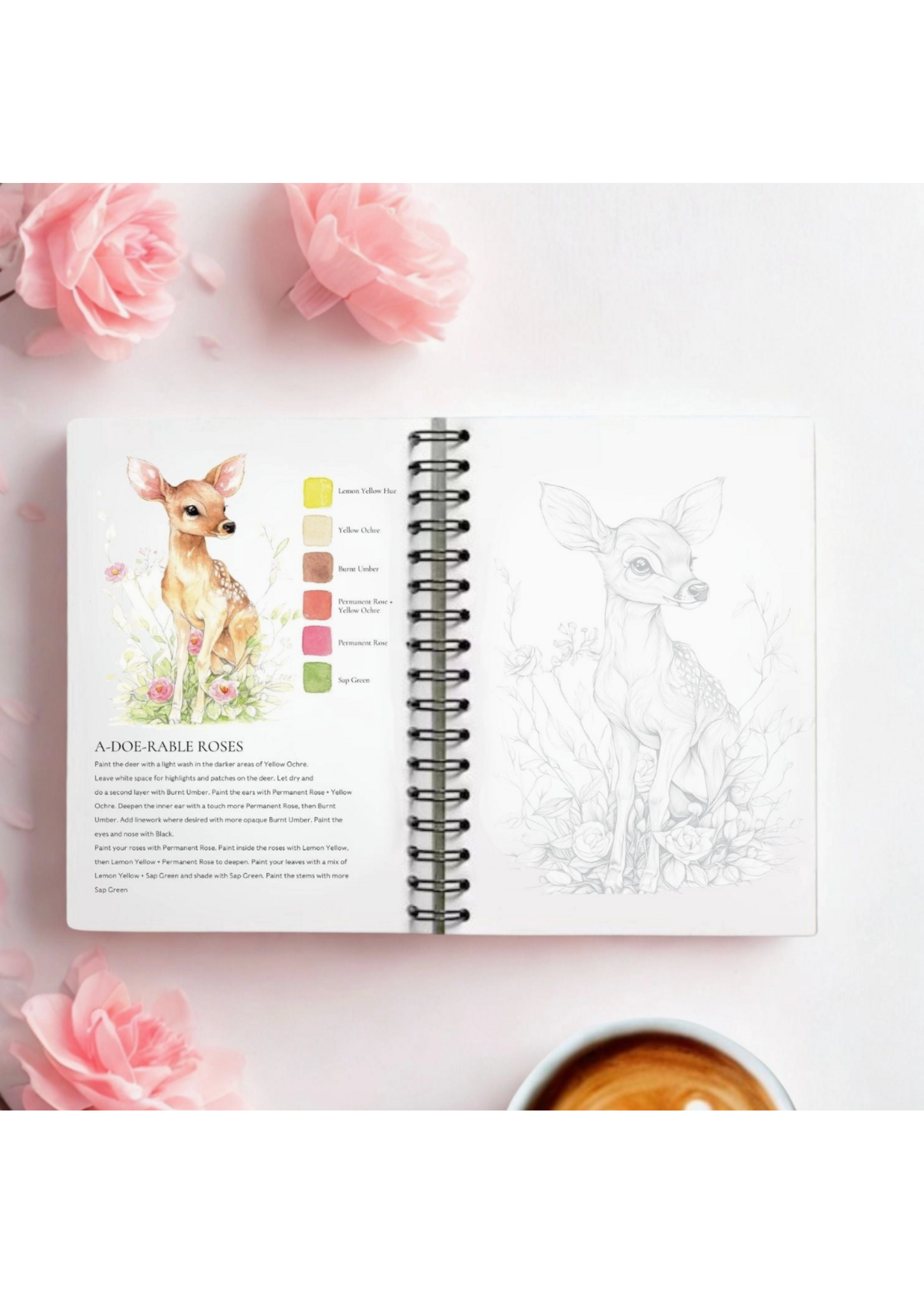 Willow Wolfe Cute Critters Watercolour Workbook