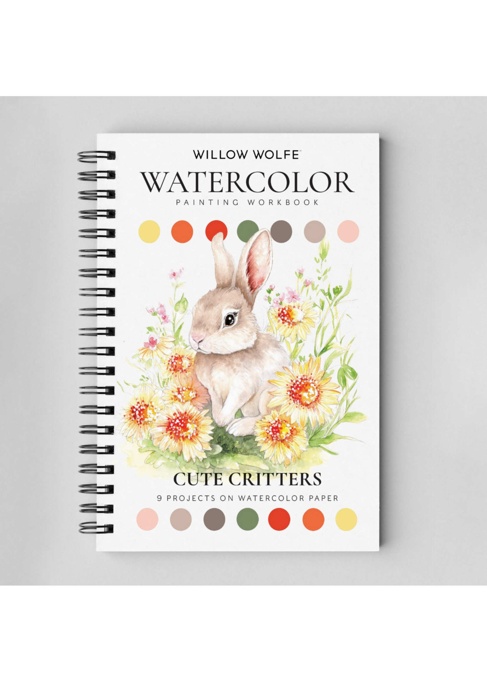 Willow Wolfe Cute Critters Watercolour Workbook