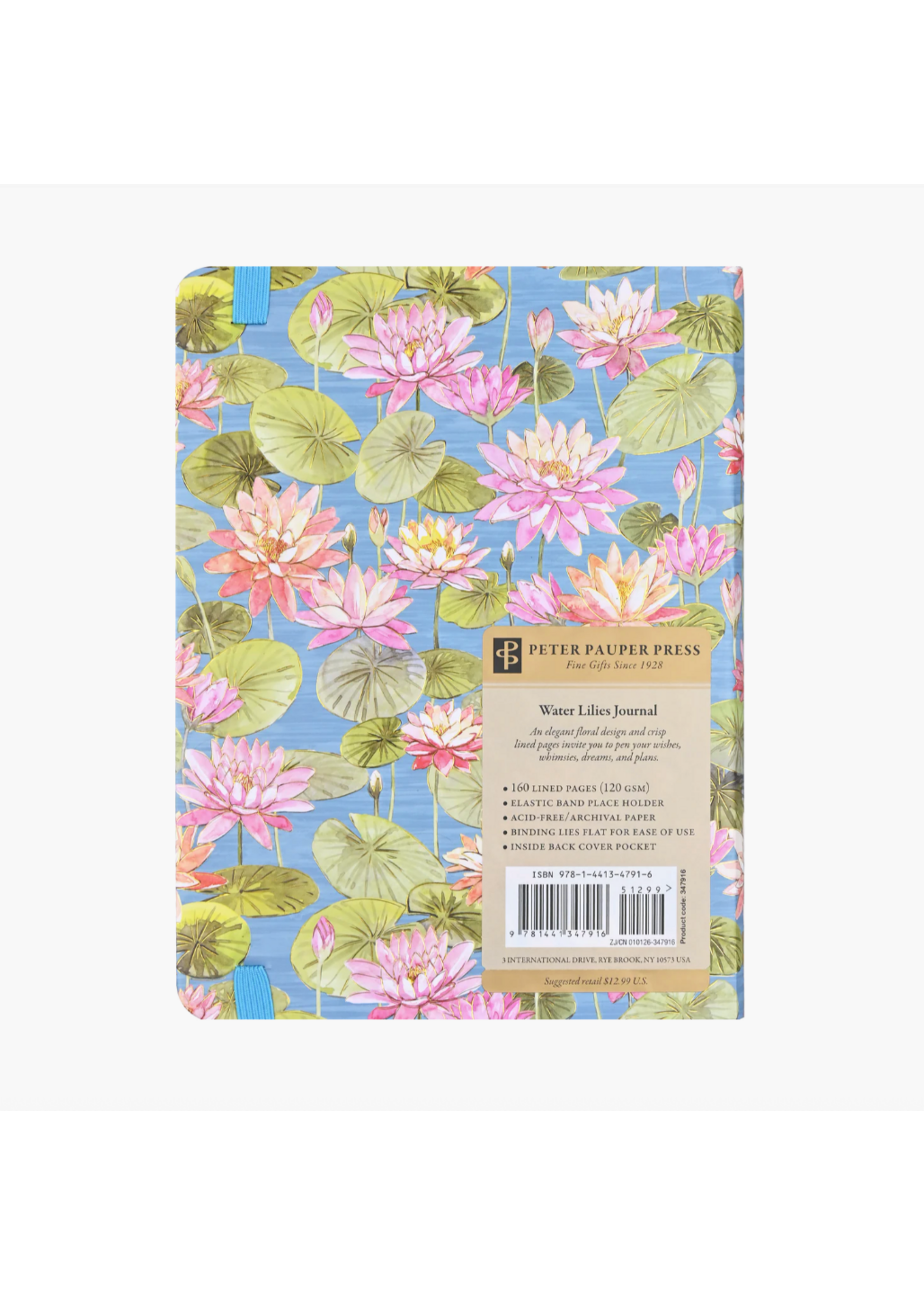 Peter Pauper Press Water Lilies Journal