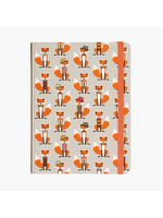 Peter Pauper Press Dapper Foxes Medium Journal