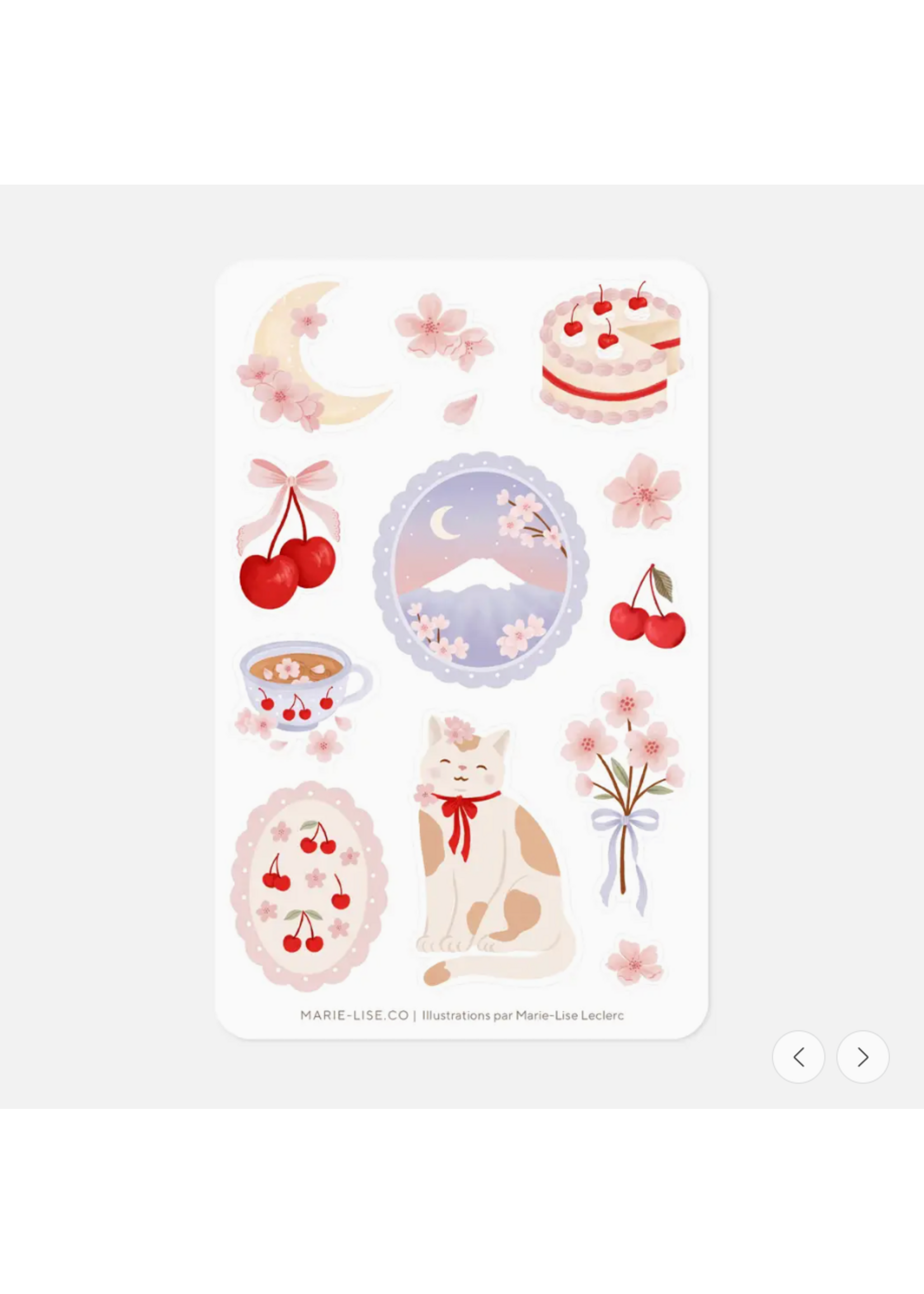 Marie-Lise Illustration Sakuras Sticker Sheet