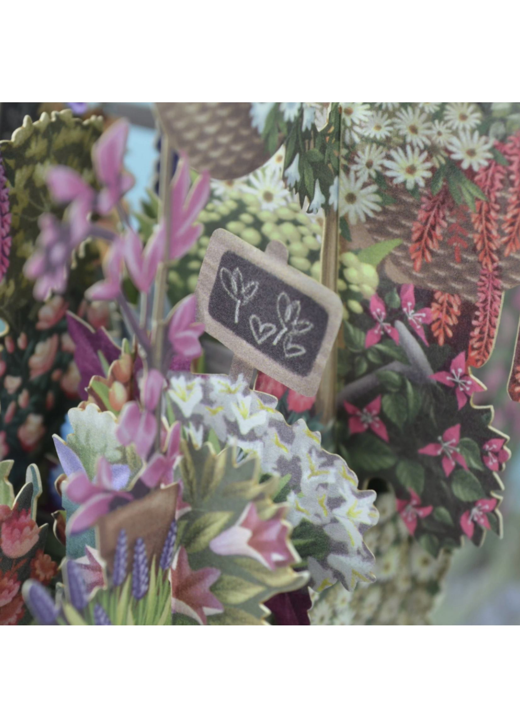 Paper D'Art 3D Pop Up Card Flower Seller's Bicycle