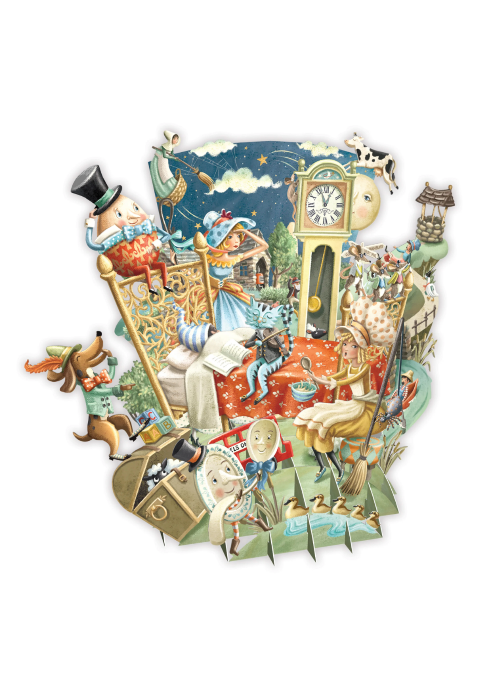Paper D'Art 3D Pop Up Card Nursery Rhymes